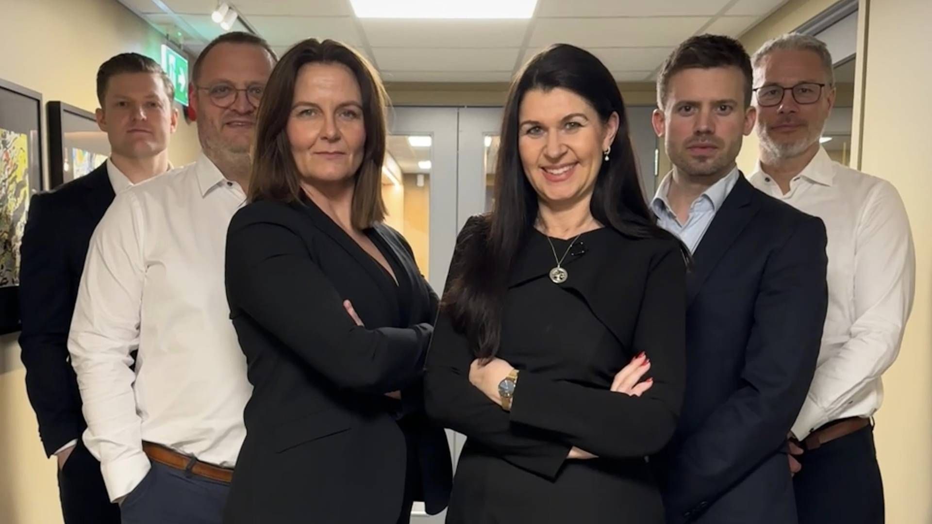 LEDERGRUPPEN: F.v, Mikal Ringsbye, Kim Ingebretsen, Angelika Handeland, Heidi Nag Flikka, Njål D. Grønsund og Rolf Lien. | Foto: Flekkefjord Sparebank