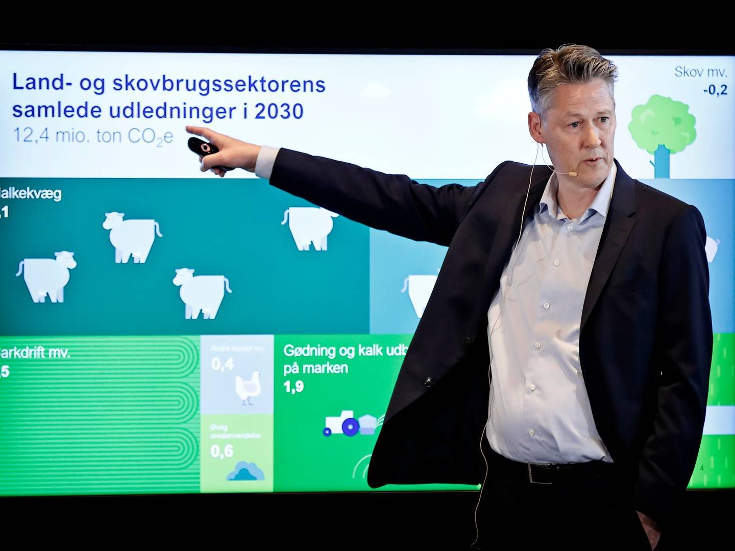Professor Michael Svarer ved præsentationen af en grøn skattereform. | Foto: Jens Dresling/Ritzau Scanpix