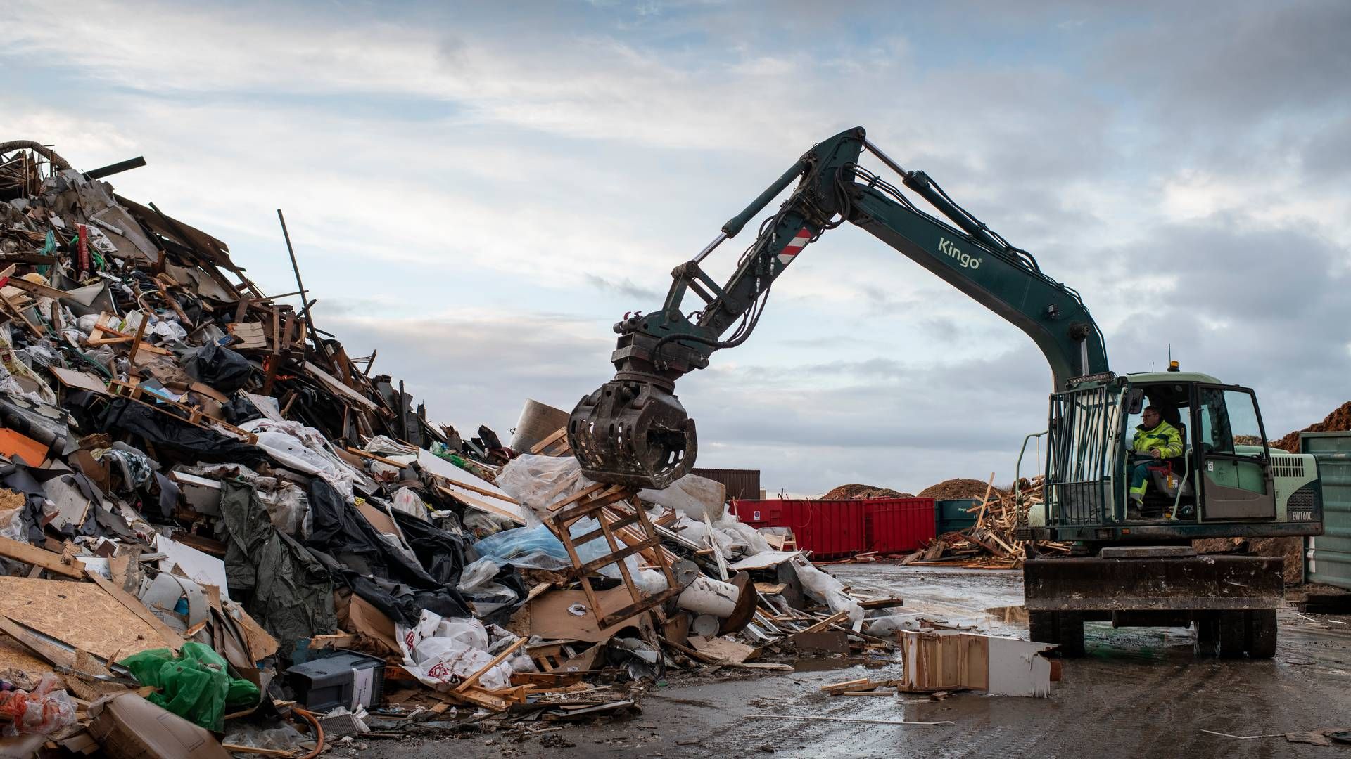 Kingo Recycling, der blandt andet holdet til i Silkeborg, varetager Kingo-koncernens opgaver inden for genanvendelse af bygge- og anlægsaffald. | Foto: Joachim Ladefoged