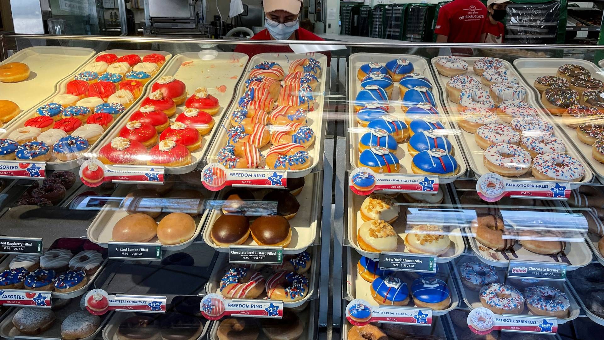 Fremover vil man kunne få donuts fra Krispy Kreme på flere amerikanske McDonald's efter en vellykket prøveperiode. Foto: Mario Anzuoni/Reuters/Ritzau Scanpix