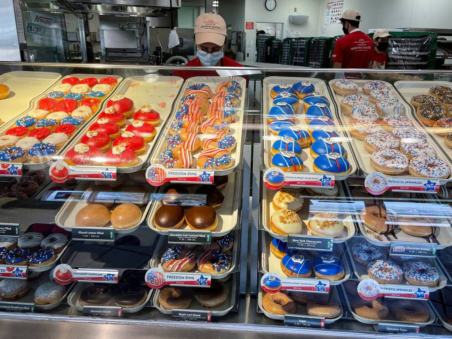 Fremover vil man kunne få donuts fra Krispy Kreme på flere amerikanske McDonald's efter en vellykket prøveperiode. Foto: Mario Anzuoni/Reuters/Ritzau Scanpix