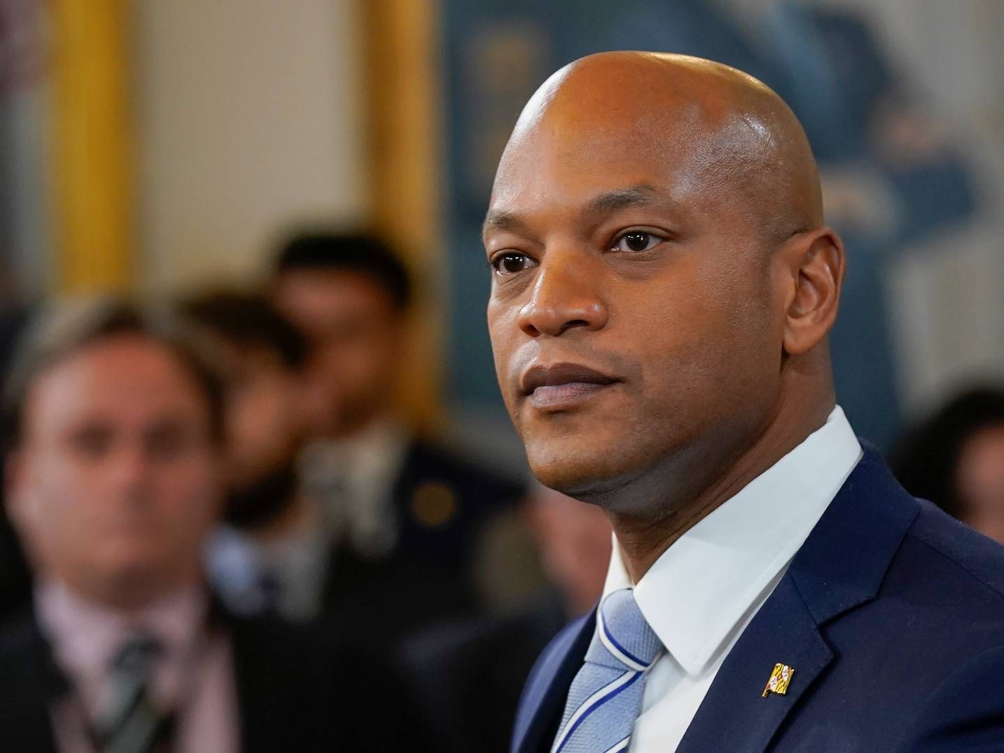 The governor of Maryland, Wes Moore, said earlier Tuesday local time in Maryland that the bridge, which was one of the busiest in the US, will be rebuilt. | Photo: Bryan Woolston/AP/Ritzau Scanpix
