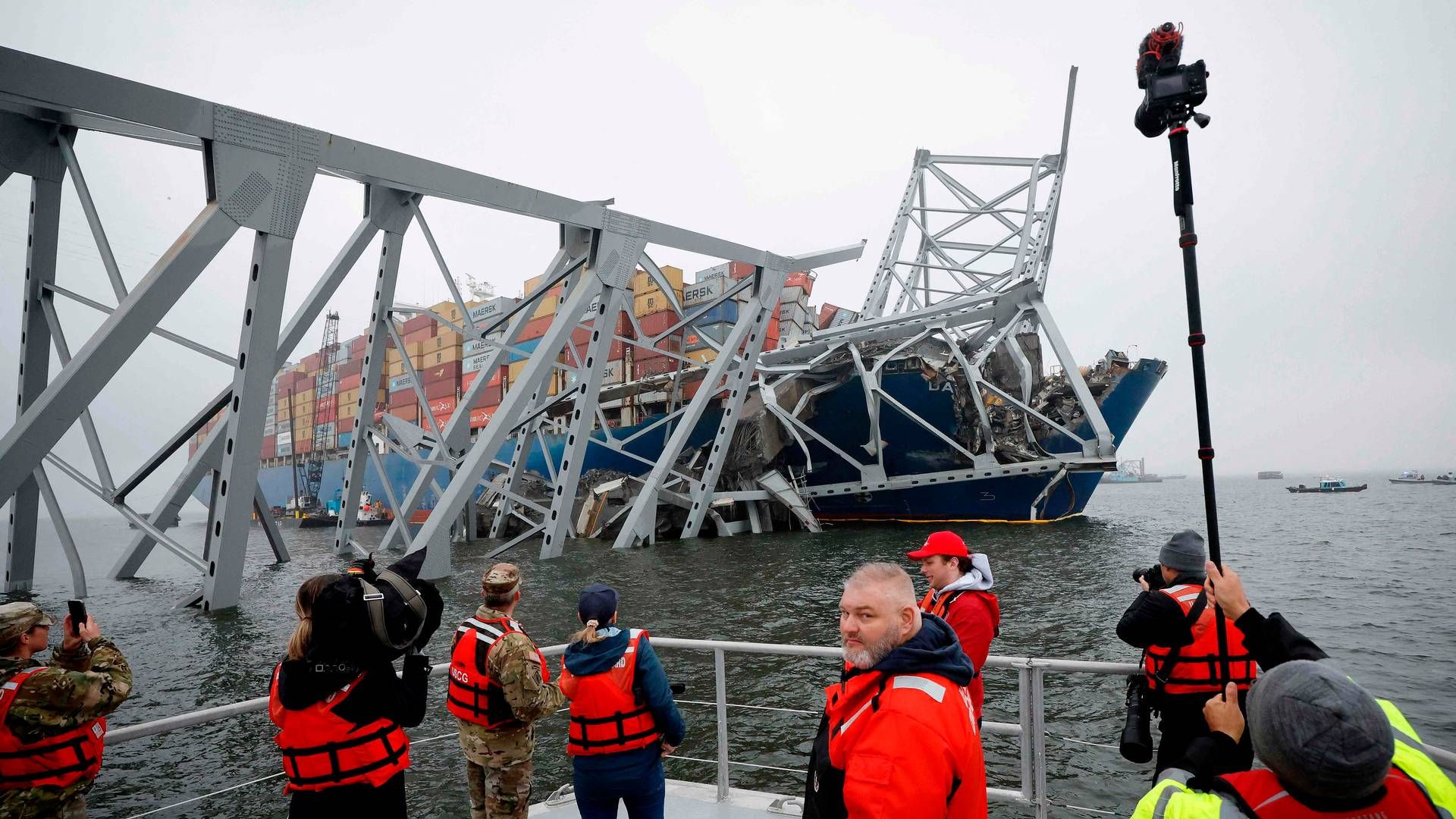 Baltimore bridge disaster. | Photo: Chip Somodevilla/AFP/Ritzau Scanpix