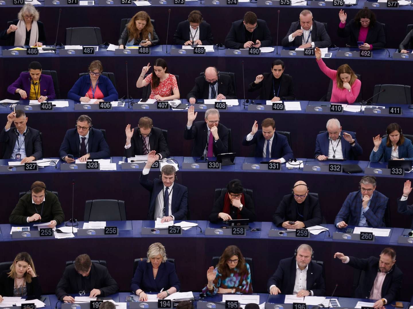 Europa-Parlamentet stemte i marts for AI-loven Artificial Intelligence Act i Strasbourg. Den forventes at få effekt senere i år. | Foto: Jean-Francois Badias/AP/Ritzau Scanpix