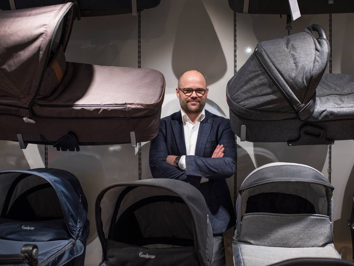 Kenneth Nørgaard glæder sig over opkøbet af den svenske babykæde, der er en del af planerne for at blive nordisk markedsleder på babyproduktmarkedet. | Foto: Joachim Ladefoged