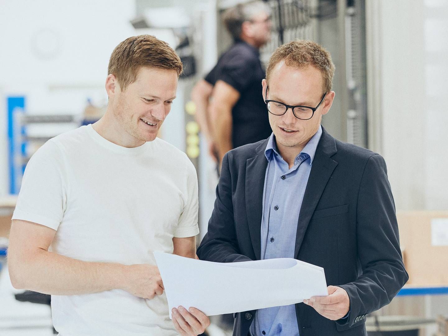 Rasmus Mortensen, til venstre, blev i december selskabets nye visionsdirektør. Mark Kalhøj Andersen, til højre, er netop udnævnt som afløser. | Foto: Lyras / Pr