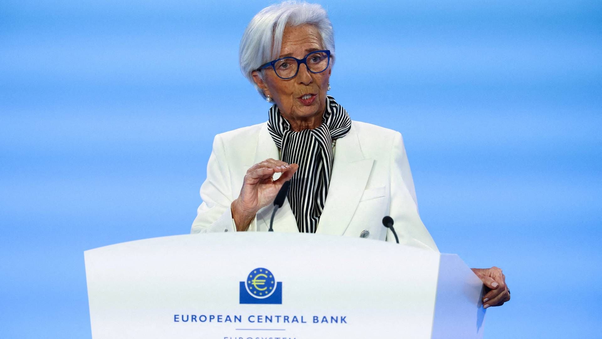 Flere i ECB og ikke mindst topchef Christine Lagarde har i en rum tid indikeret, at en eventuel rentenedsættelse kunne finde sted i juni. | Foto: Kai Pfaffenbach/Reuters/Ritzau Scanpix