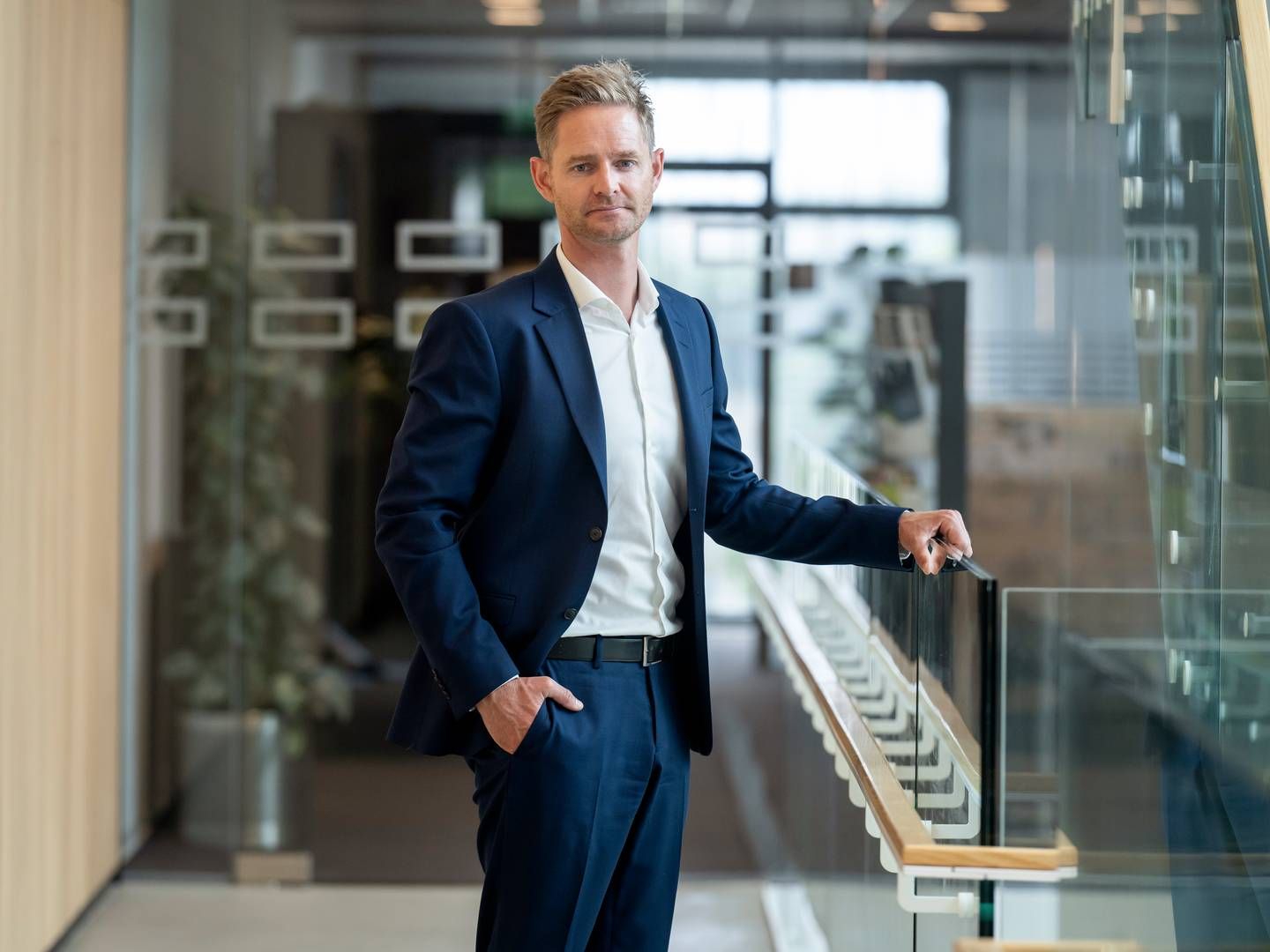 Adm. direktør Esben Kolind Laustrup forventer ikke, at staben hos Bankdata kommer til at vokse markant mere fra det nuværende niveau i underkanten af 1000. | Foto: bankdata