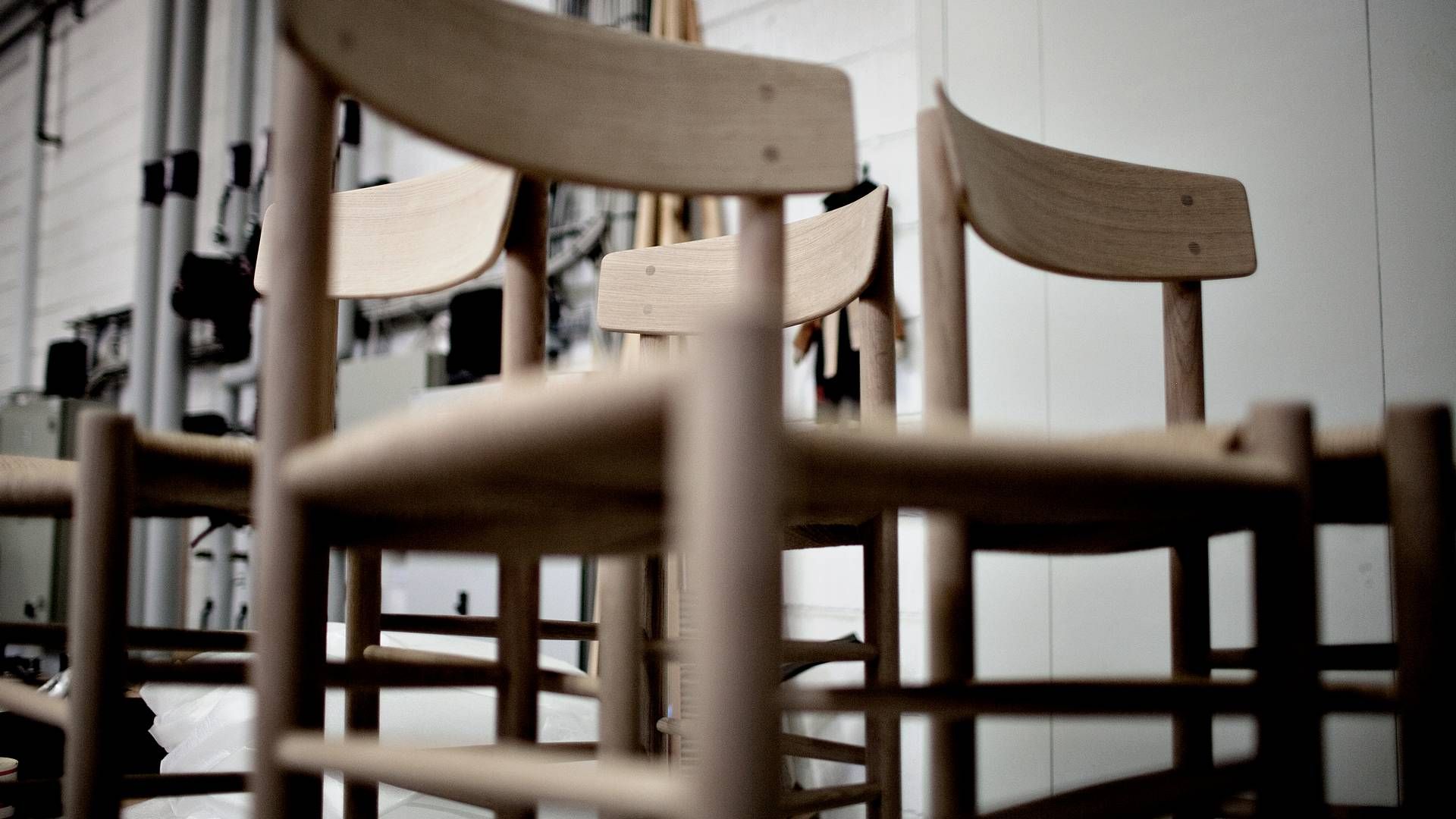 Møbelproducenten Fredericia Furniture producerer møbler af blandt andre Børge Mogensen og Hans J. Wegner. | Foto: Joachim Adrian