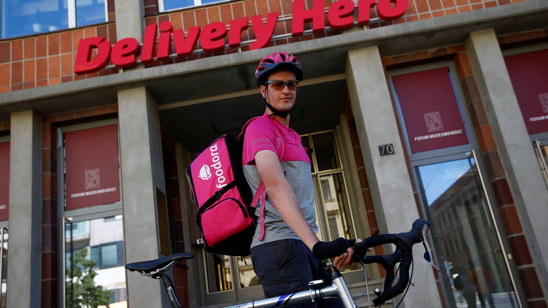 Delivery Hero er en global leveringstjeneste, der kom til Danmark i oktober 2022 med sit nordiske brand Foodora. | Foto: Fabrizio Bensch/Reuters/Ritzau Scanpix