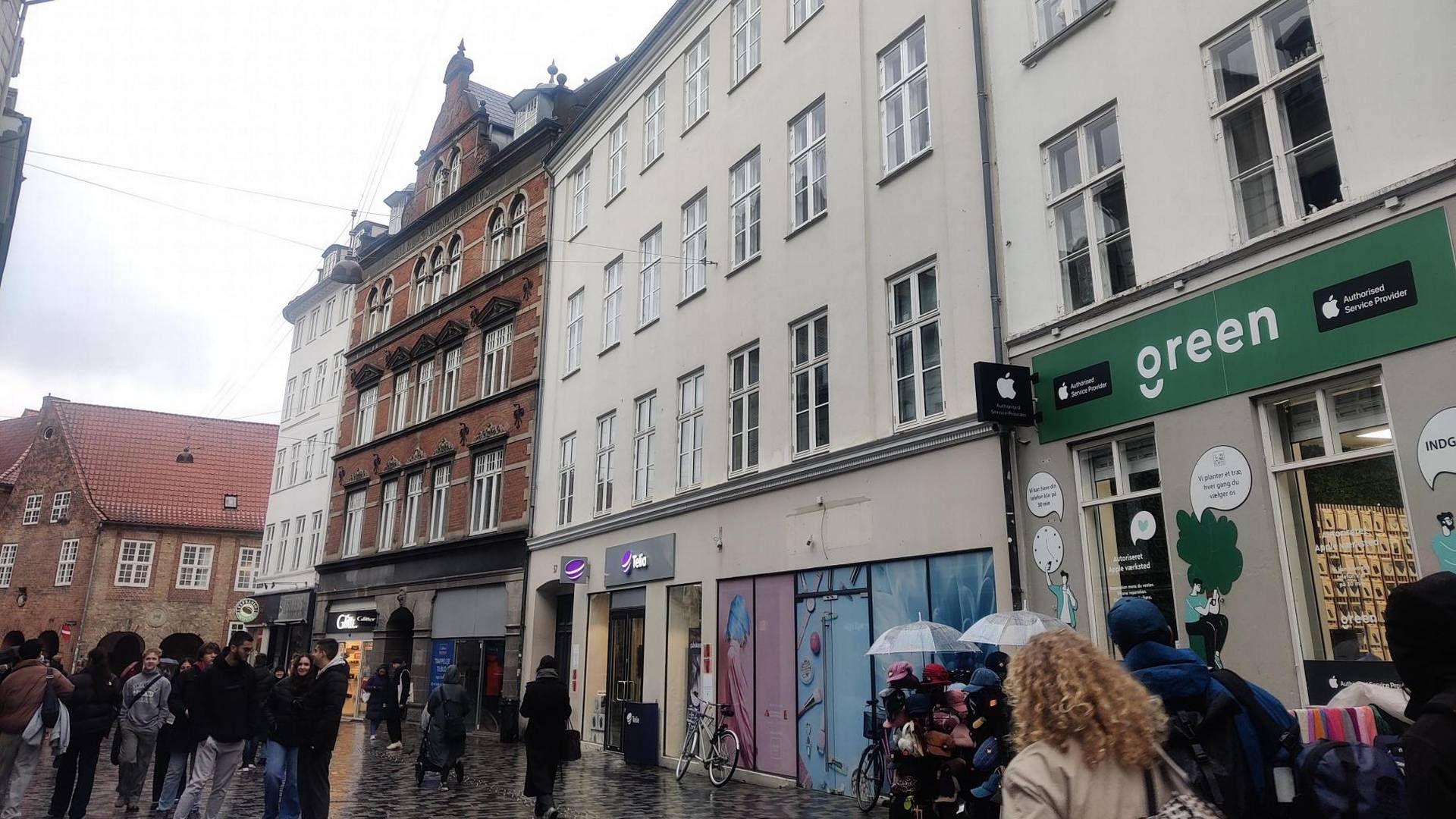 Ejendommen på Købmagergade 57 i København blev for få måneder siden overtaget af det svenske investeringsselskab Vinga i forbindelse med en finansiel rekonstruktion af ejendomsudvikleren Oskar Group. | Foto: Simon Lund Christiansen