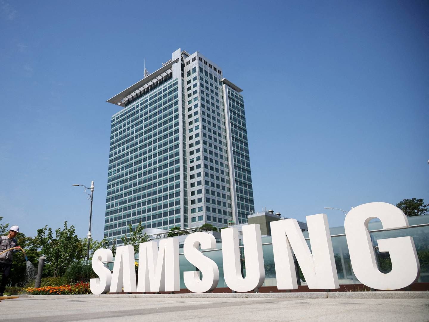 Sydkoreanske Samsung vil investere op mod 44 mia. dollar svarende til over 300 mia. kr. i Texas. | Foto: Kim Hong-Ji/Reuters/Ritzau Scanpix