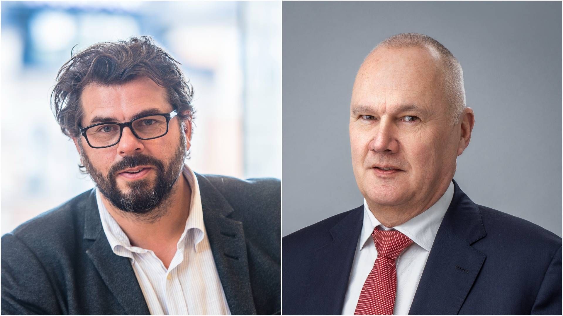 Fredrik Nordström of the Swedish Investment Fund Association (left) has voiced criticism against the FTN procurement led by executive director Erik Fransson (right). | Photo: Fondbolagens Förening / Fondtorgsnämnden / PR