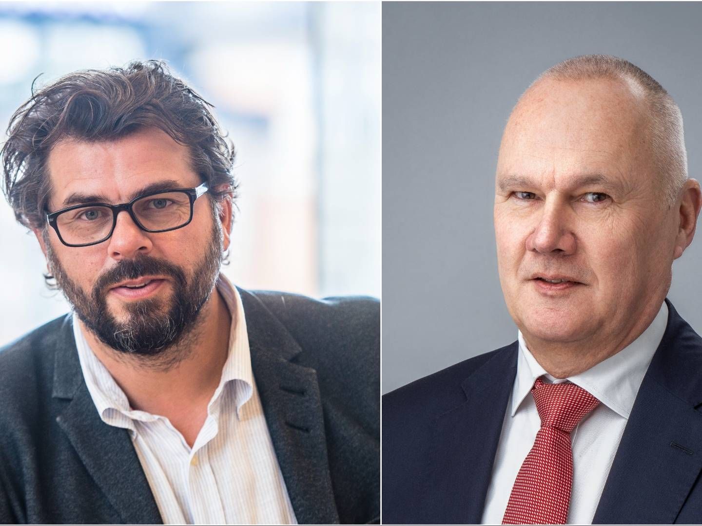 Fredrik Nordström of the Swedish Investment Fund Association (left) has voiced criticism against the FTN procurement led by executive director Erik Fransson (right). | Photo: Fondbolagens Förening / Fondtorgsnämnden / PR