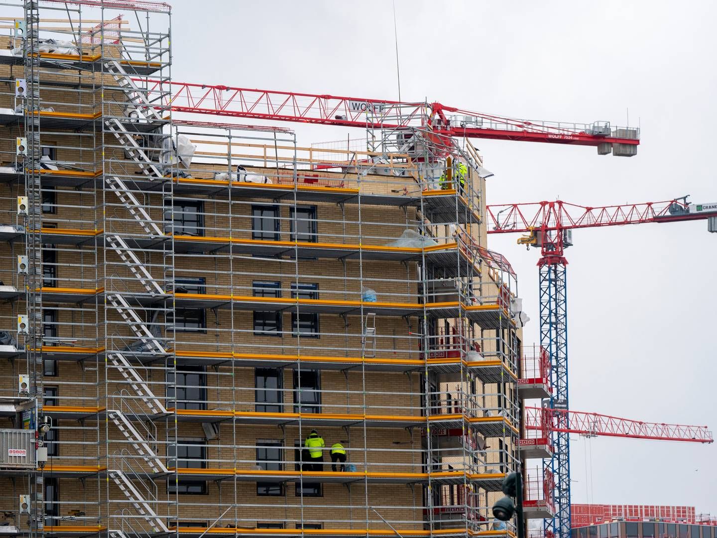 STREIKEFARE: Det kan bli stille på mange byggeplasser hvis det blir streik. | Foto: Håkon Mosvold Larsen / NTB