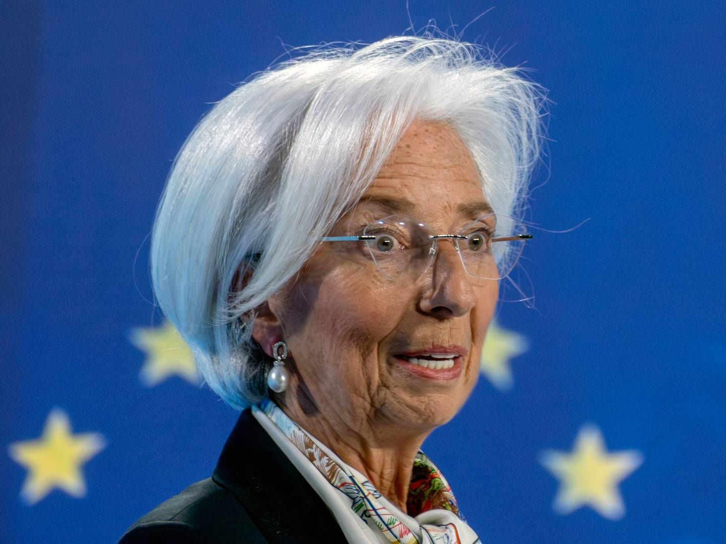 EZB-Chefin Christine Lagarde. | Foto: picture alliance / ASSOCIATED PRESS | Michael Probst