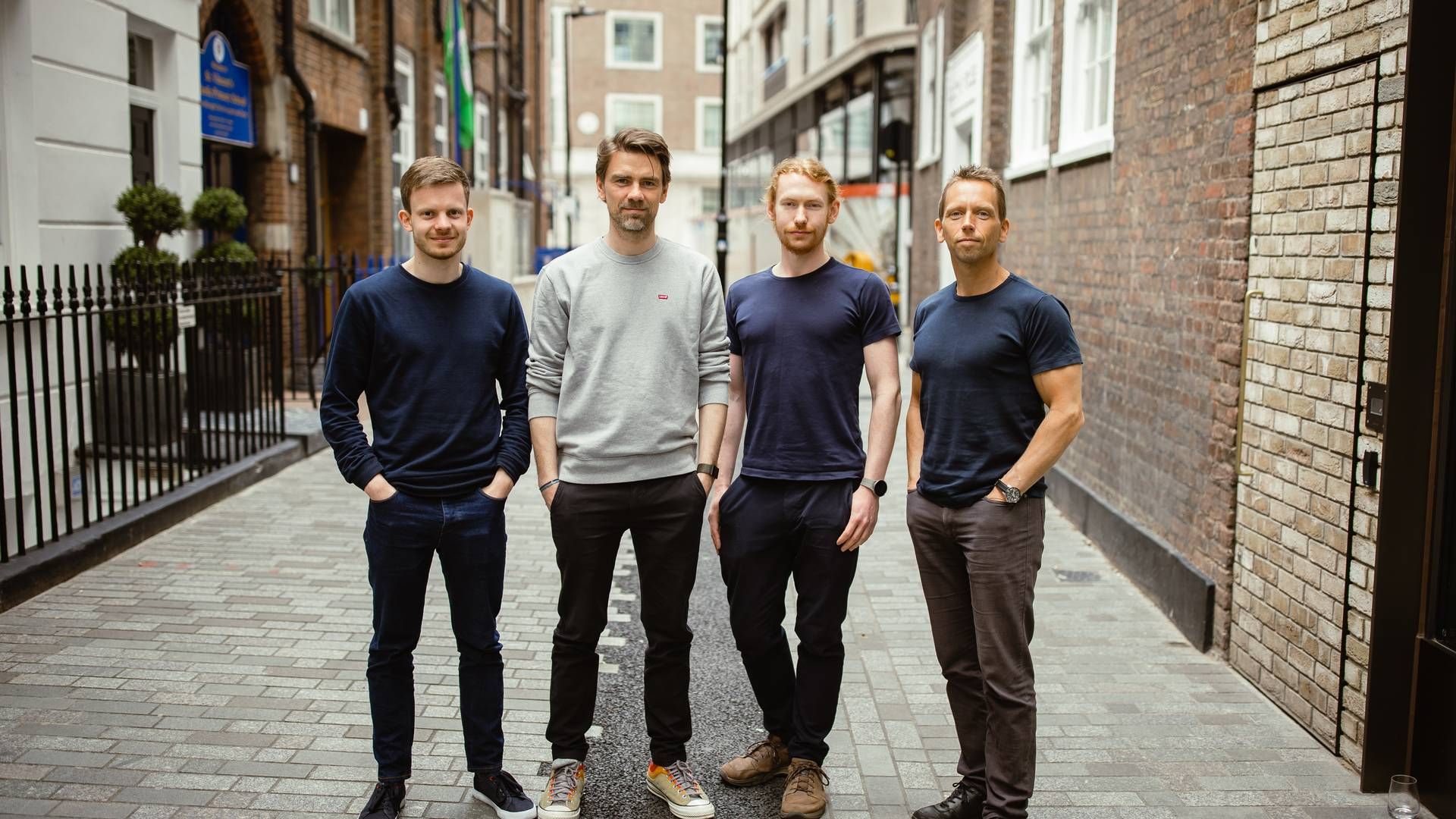 Fra venstre: Martin Torp, Anders Munksgaard Søndergaard, Benjamin Barslev Nielsen og Anders Møller.