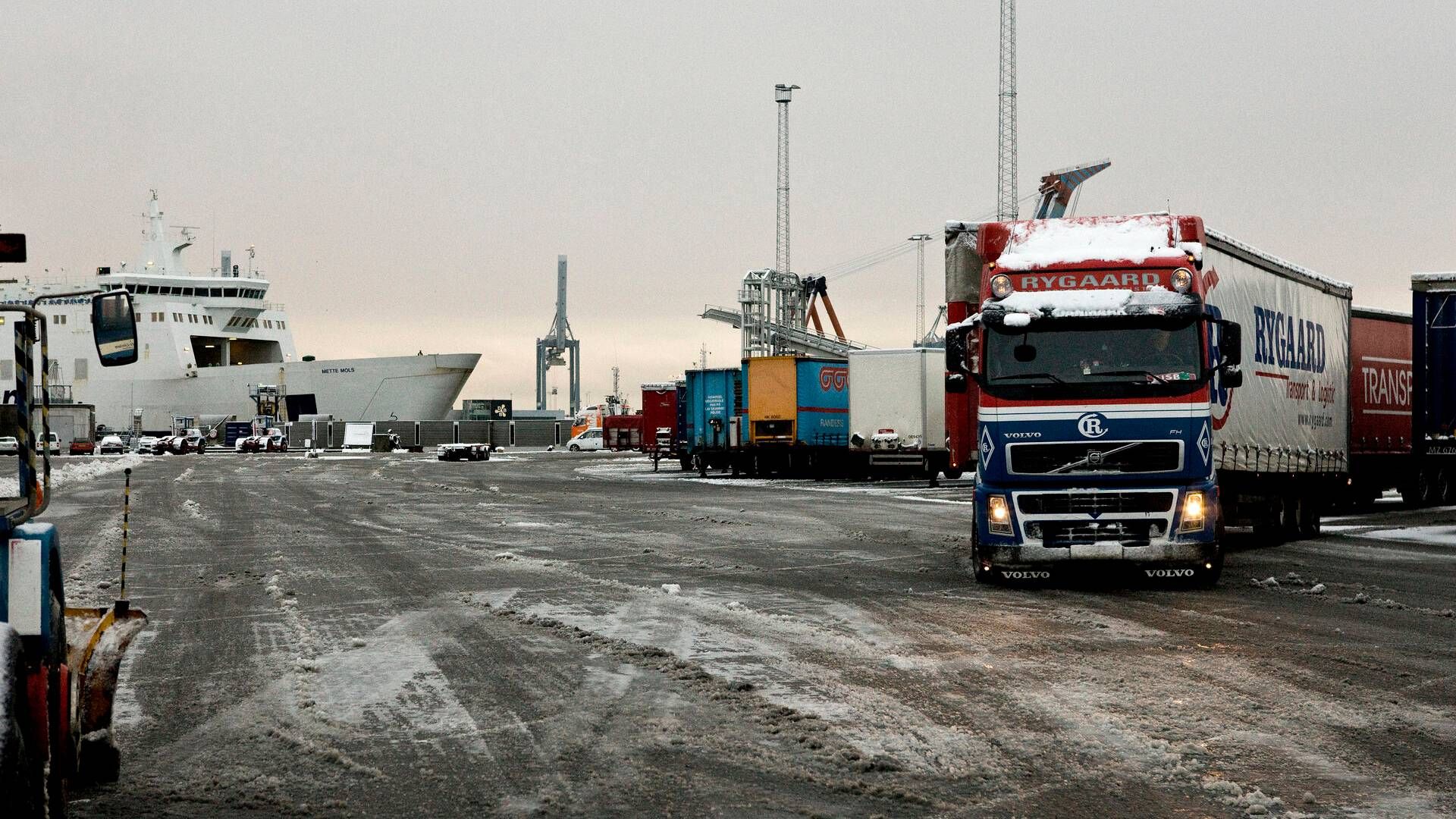 Det midlertidige militære område på Kalundborg Havn skal bruges til såkaldt "Host Nation Support". | Foto: Dalhoff Casper/Ritzau Scanpix