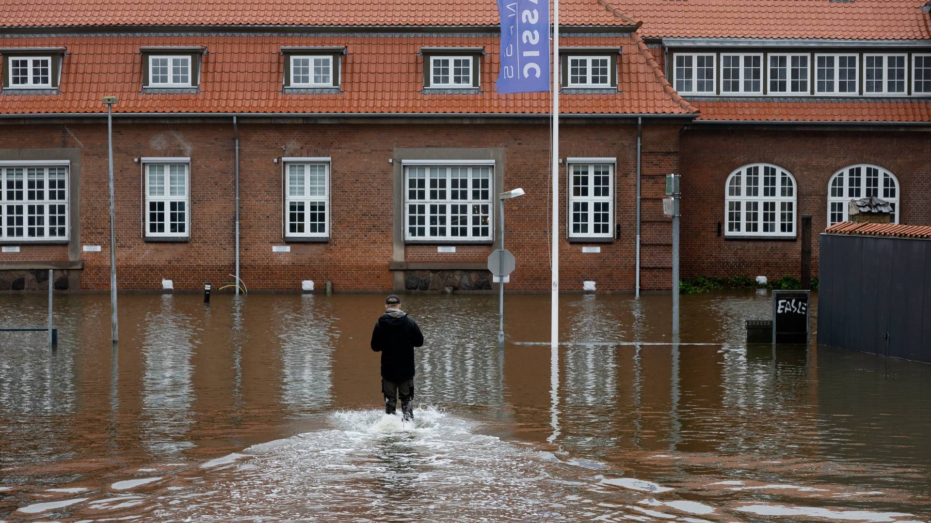 Danmark blev i 2023 ramt af den største mængde nedbør, som nogensinde er målt. | Foto: Thomas Borberg/Ritzau Scanpix