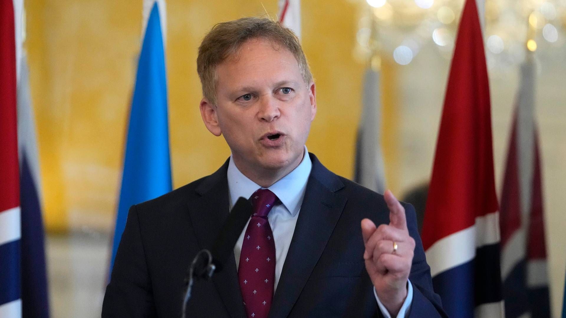 Storbritanniens forsvarsminister, Grant Shapps, opfordrer til en betingelsesløs frigivelse af skibet og dets besætning. | Foto: Kirsty Wigglesworth/AP/Ritzau Scanpix