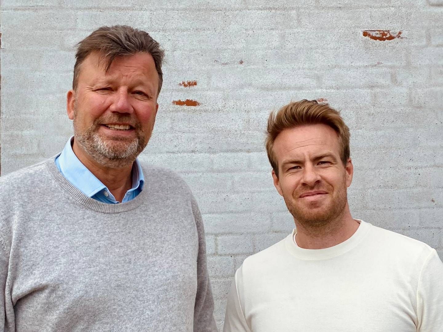 Morten Hellesen (tv) overtog i maj direktørtitlen i Frankly Juice fra medstifter Christian Bowall (th), der i dag er kommerciel direktør.