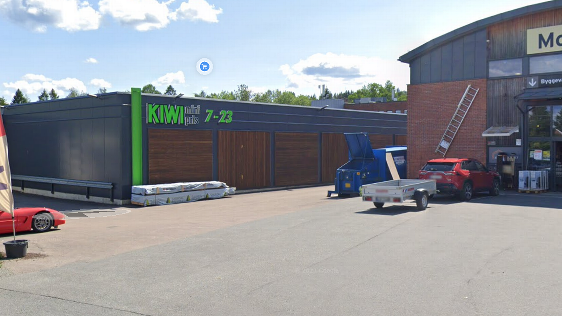 PLANER OM UTBYGGING: Kiwi ble etablert tilbake i 2019. | Foto: Google Street View