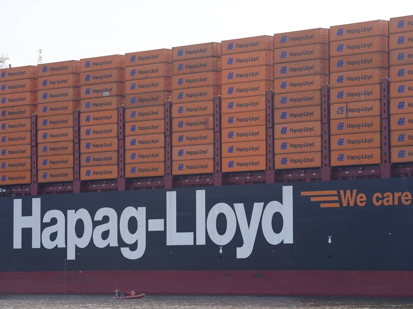 Hapag-Lloyd og skibsejeren Seaspan vil ombygge fem containerskibe, så de kan sejle på grøn metanol. | Foto: Marcus Brandt/AP/Ritzau Scanpix