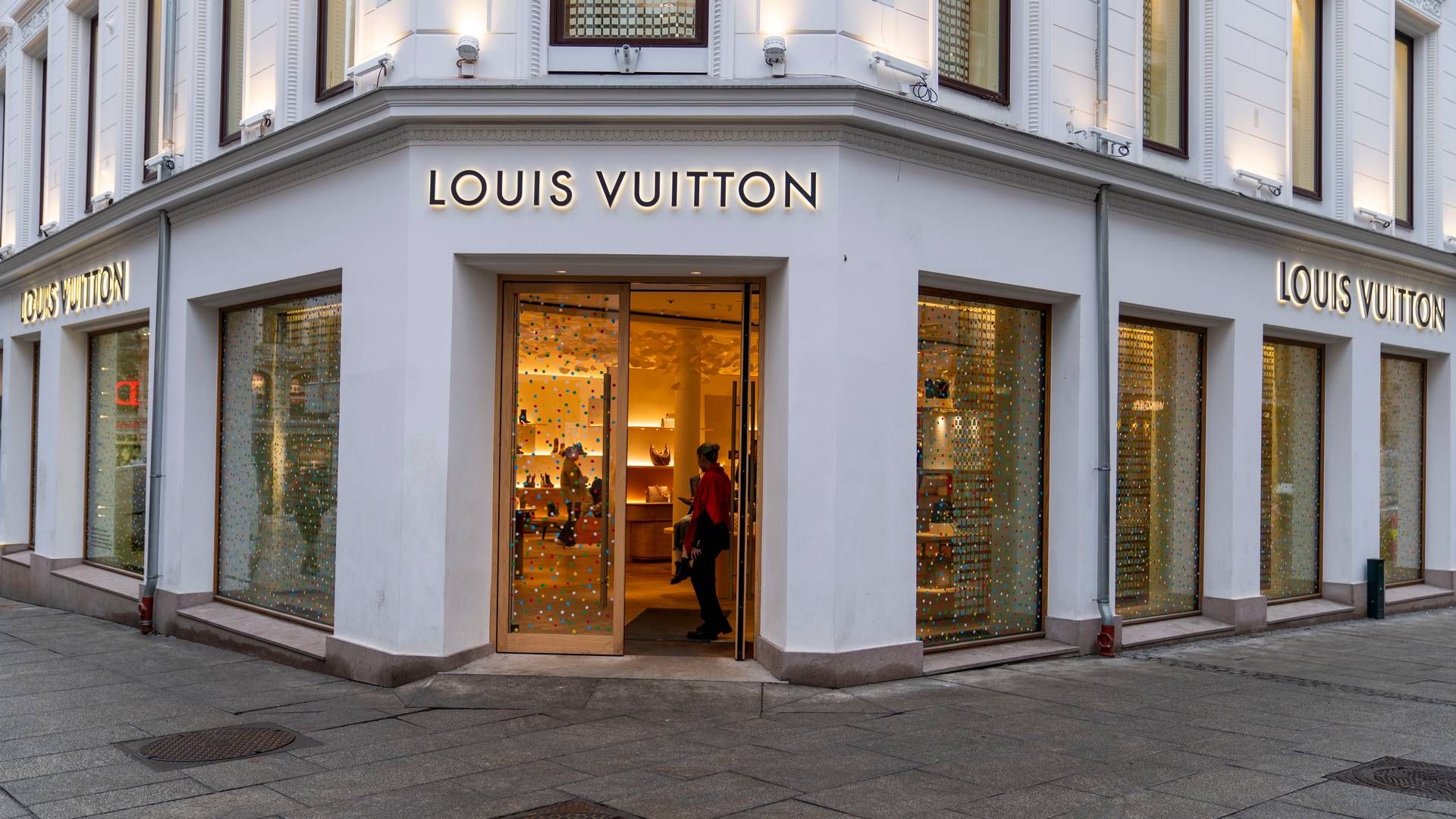 Louis Vuitton-butikken i Oslo sentrum. | Foto: Ludvig Heiberg Larsen/NTB