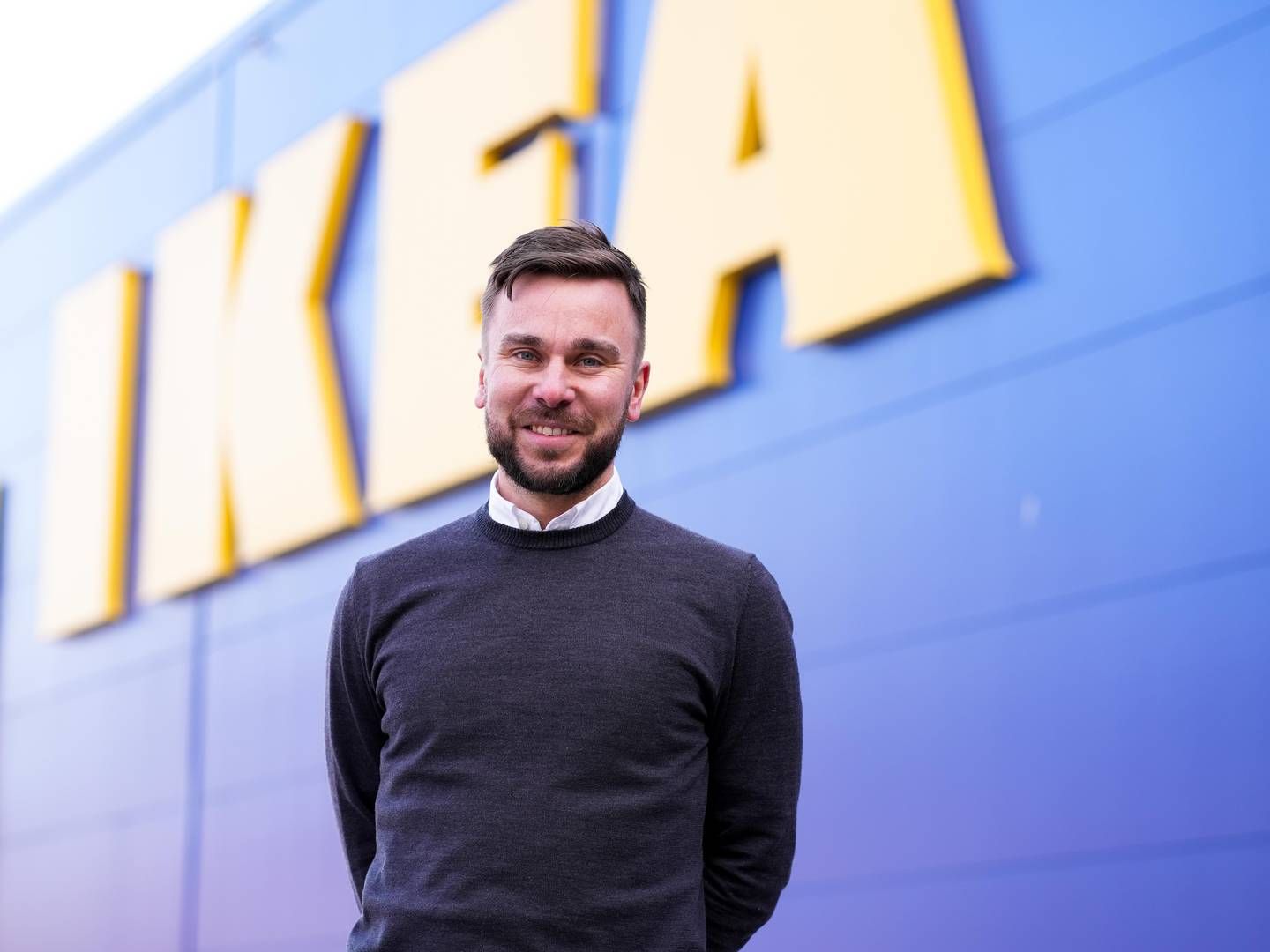 GLAD: Teodor Bäckström, leder for kundelogistikk i Ikea Norge, er fornøyd over samarbeidet med Bring. | Foto: Ikea