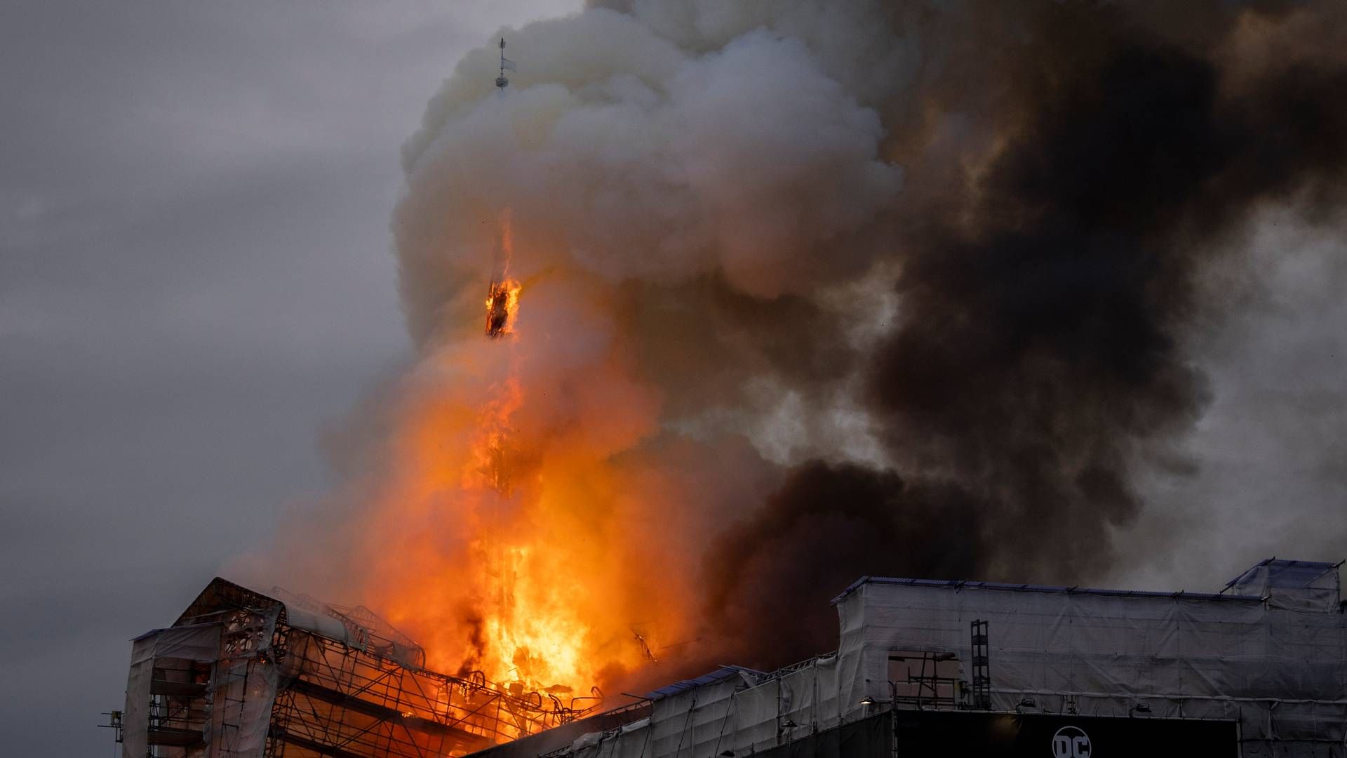 En omfattende brand raserede tirsdag Børsen i København. | Foto: Ida Marie Odgaard