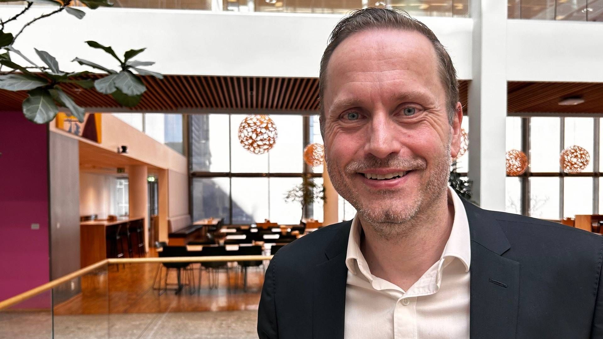 – FEIL: Administrerende direktør i Nordea Norge, Snorre Storset, sier det ble feil å snakke om en annen bank, og at Nordea ikke har noe uttalt mål om å bli større enn DNB. | Foto: Trym Isaksen