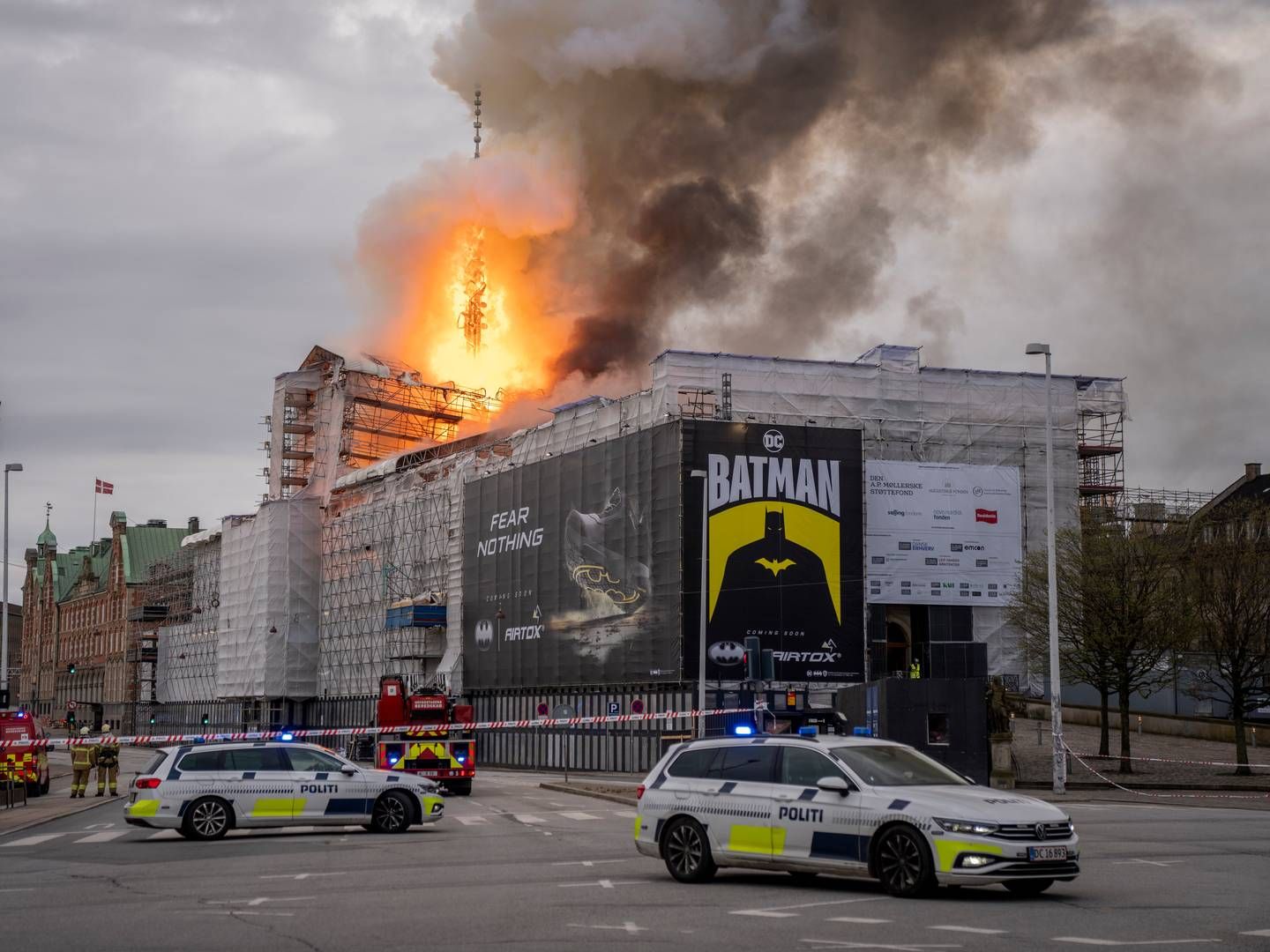 Københavns Kommunes Teknik- og Miljøforvaltning havde dagen inden branden udstedt påbud om nedtagning af Airtox-reklamen, men man havde ikke politianmeldt reklamebureauet bag. | Photo: Ida Marie Odgaard/Ritzau Scanpix