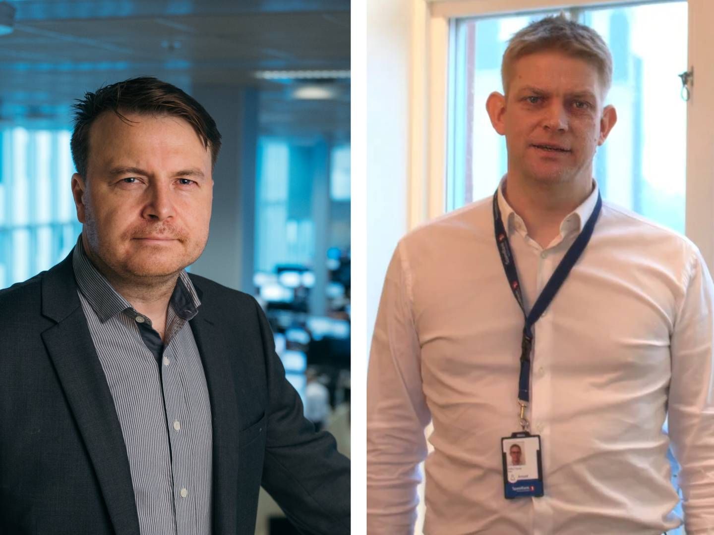 Fra venstre: Kommunikasjonsrådgiver i DNB, Vidar Korsberg Dalsbø og sjef for HR i Sparebank 1 Nord-Norge, Petter Gjerpe.