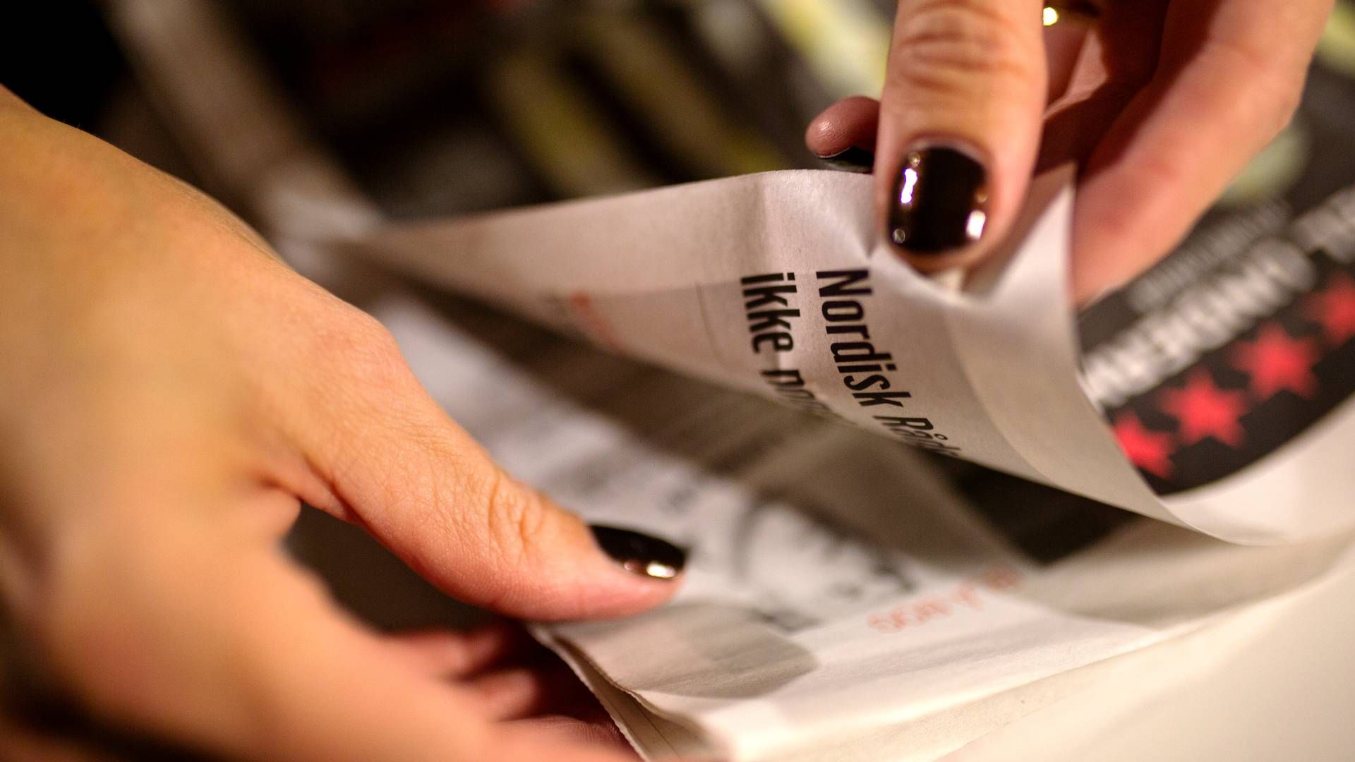 Annonceomsætningen for trykte nyhedsmedier faldt med over 18 pct. sidste år. | Foto: Andreas Haubjerg