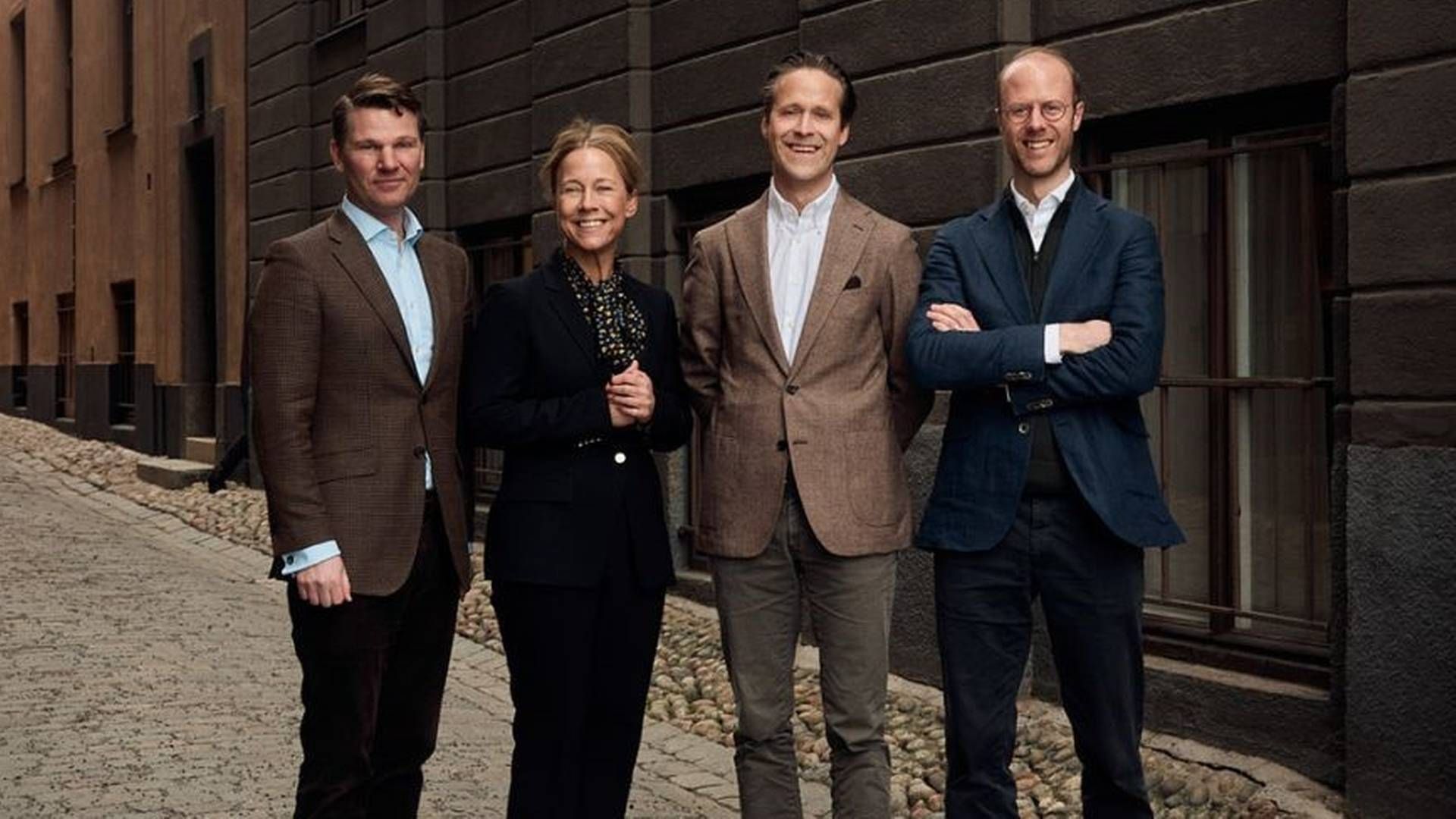 Key figures in the investment firm are NCP founder Jakob Eliasson (far left), chair Jenny Penser, and Altaal co-founders Henrik Schmidt and Stefan Gattberg (far right). | Photo: Altaal / PR