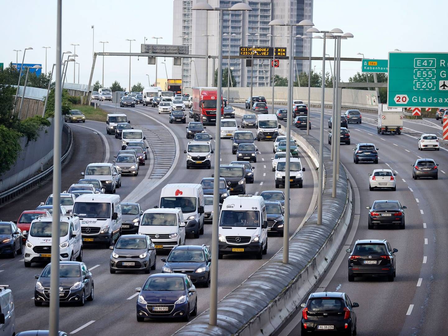 Antallet af støjramte boliger i området stiger, i takt med at der kommer mere trafik på motorvejene. | Foto: Jens Dresling/Ritzau Scanpix