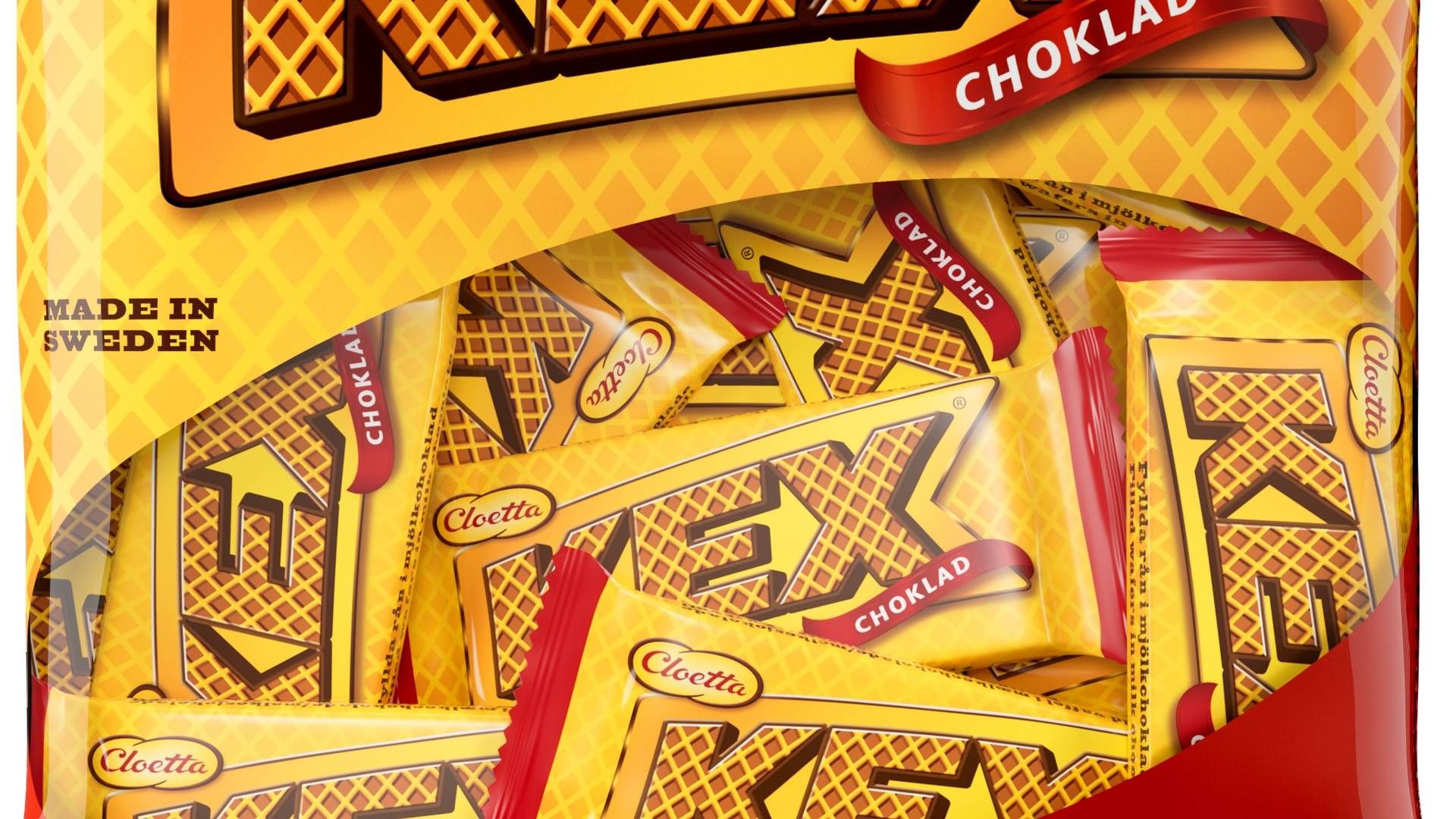 Svenske Cloetta producerer blandt andre produkter som Kex, Center og Polly med chokolade. | Foto: Pr/ Cloetta
