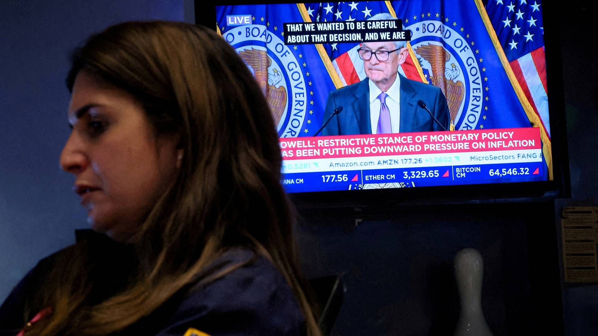 Aktiehandlere venter på nyt fra the Federal Reserve på New York Stock Exchange. | Foto: Brendan Mcdermid