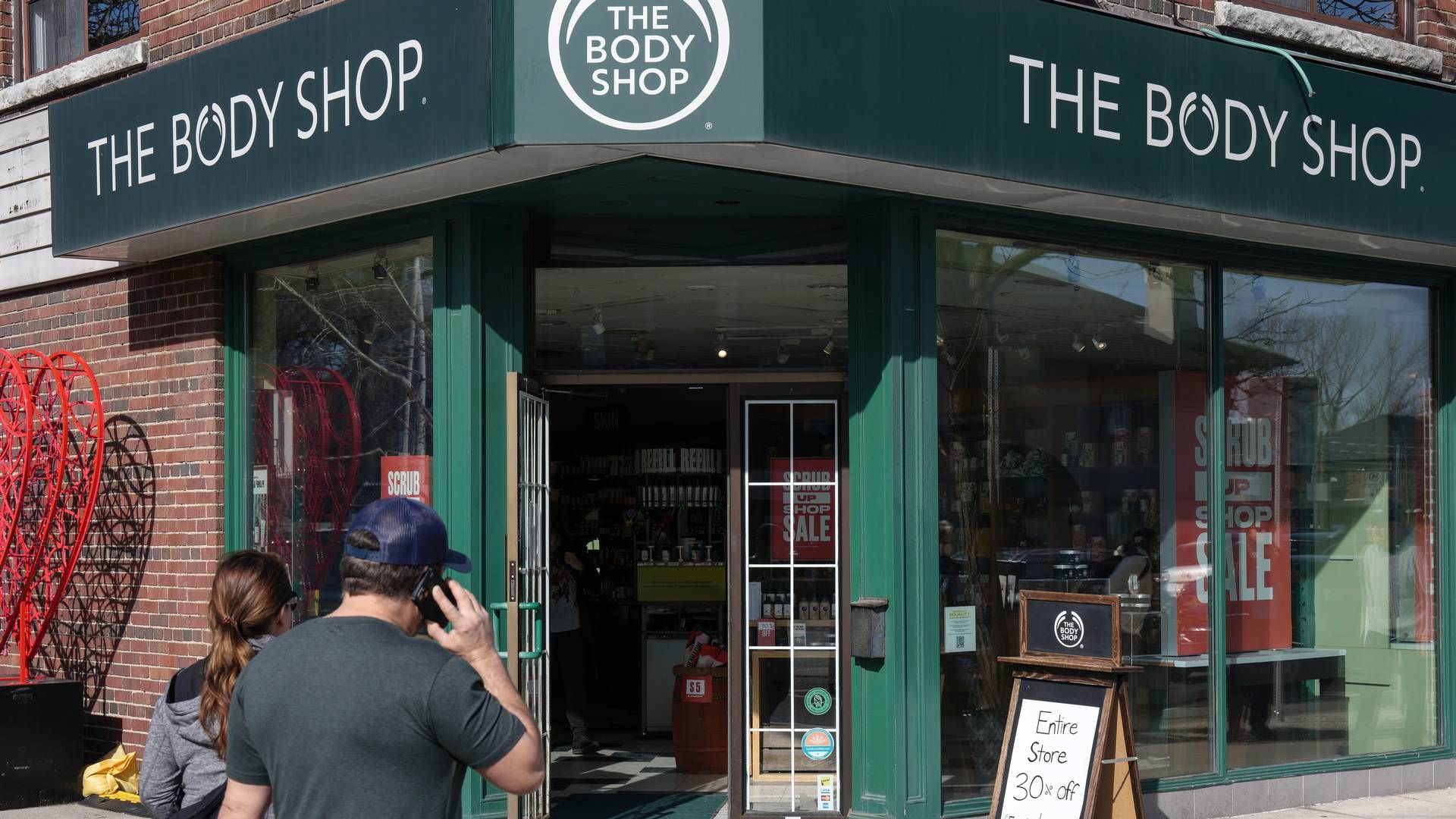 KRYMPER: The Body Shop blir stadig mindre internasjonalt. Butikkene i Sverige avvikles, kort tid etter at det samme skjedde i Canada. | Foto: Hollie Adams/Reuters/Ritzau Scanpix