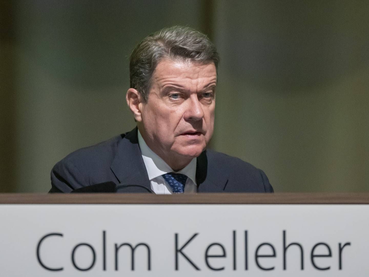 Schlecht gelaunt aufgrund Schweizer Planspiele: Colm Kelleher | Foto: picture alliance/KEYSTONE | GEORGIOS KEFALAS