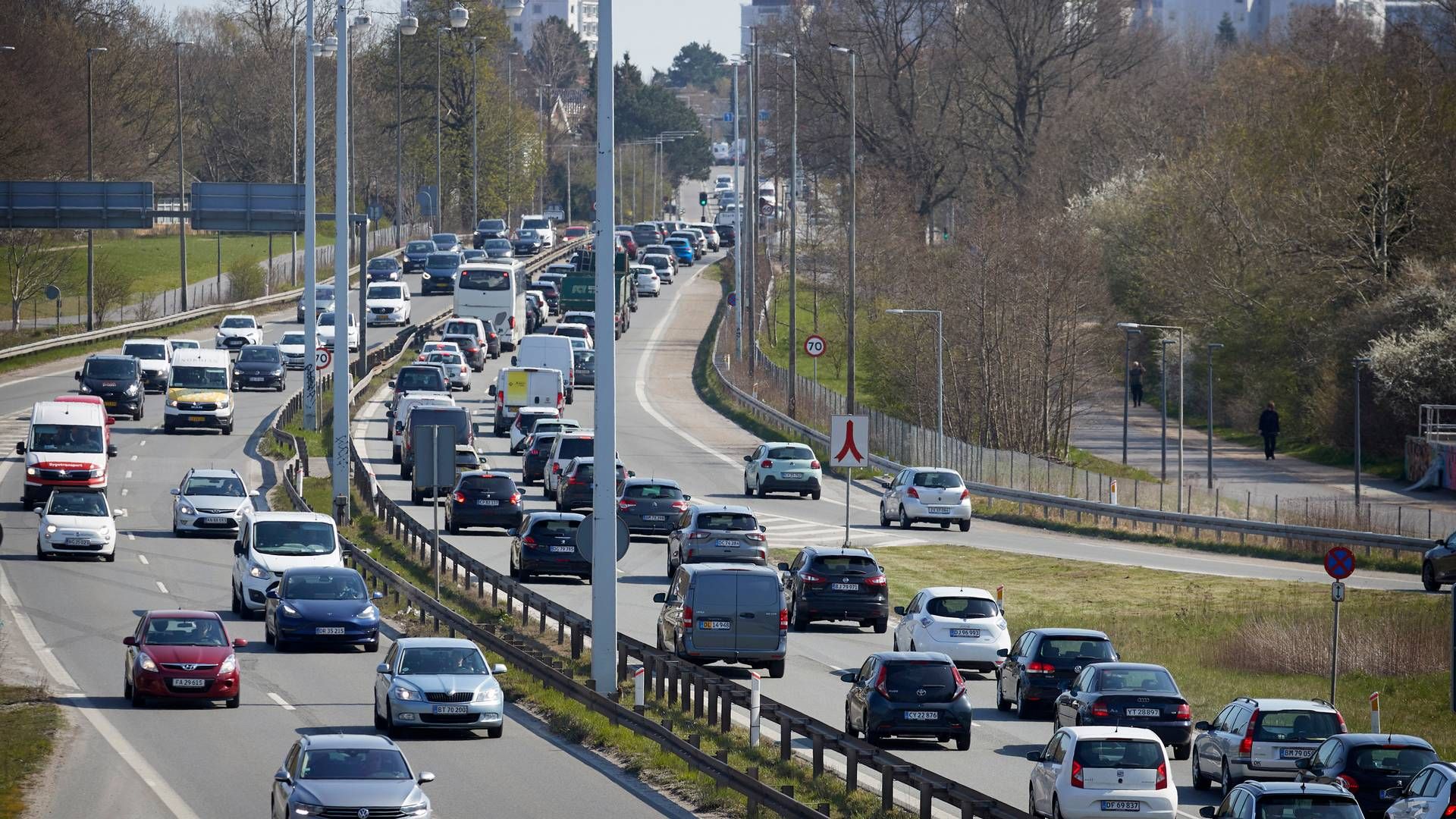 I 2035 vil der være 9 pct. flere biler på vejene i hovedstadsområdet, ifølge ny analyse. | Foto: Jens Dresling/Ritzau Scanpix