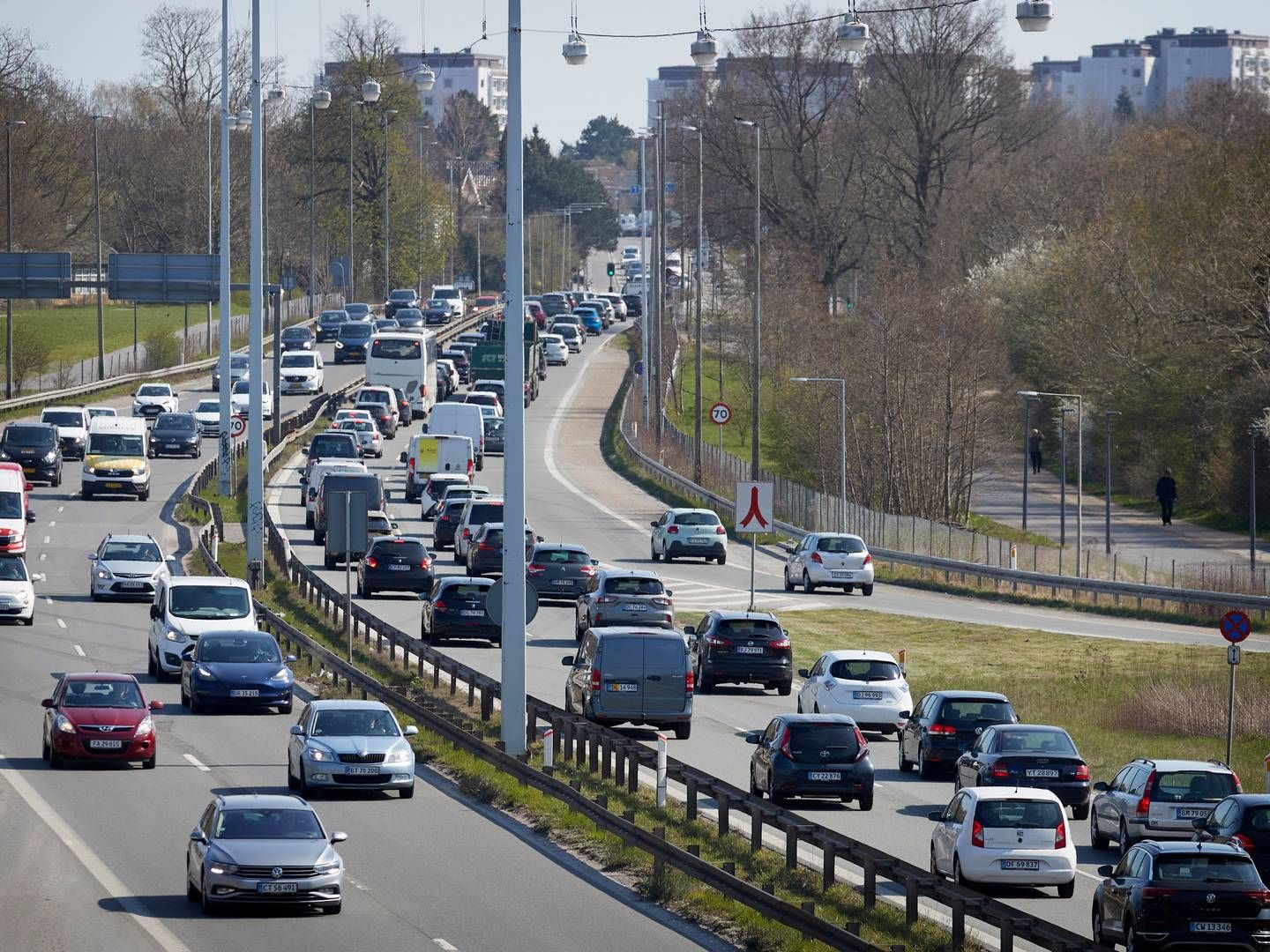 I 2035 vil der være 9 pct. flere biler på vejene i hovedstadsområdet, ifølge ny analyse. | Foto: Jens Dresling/Ritzau Scanpix