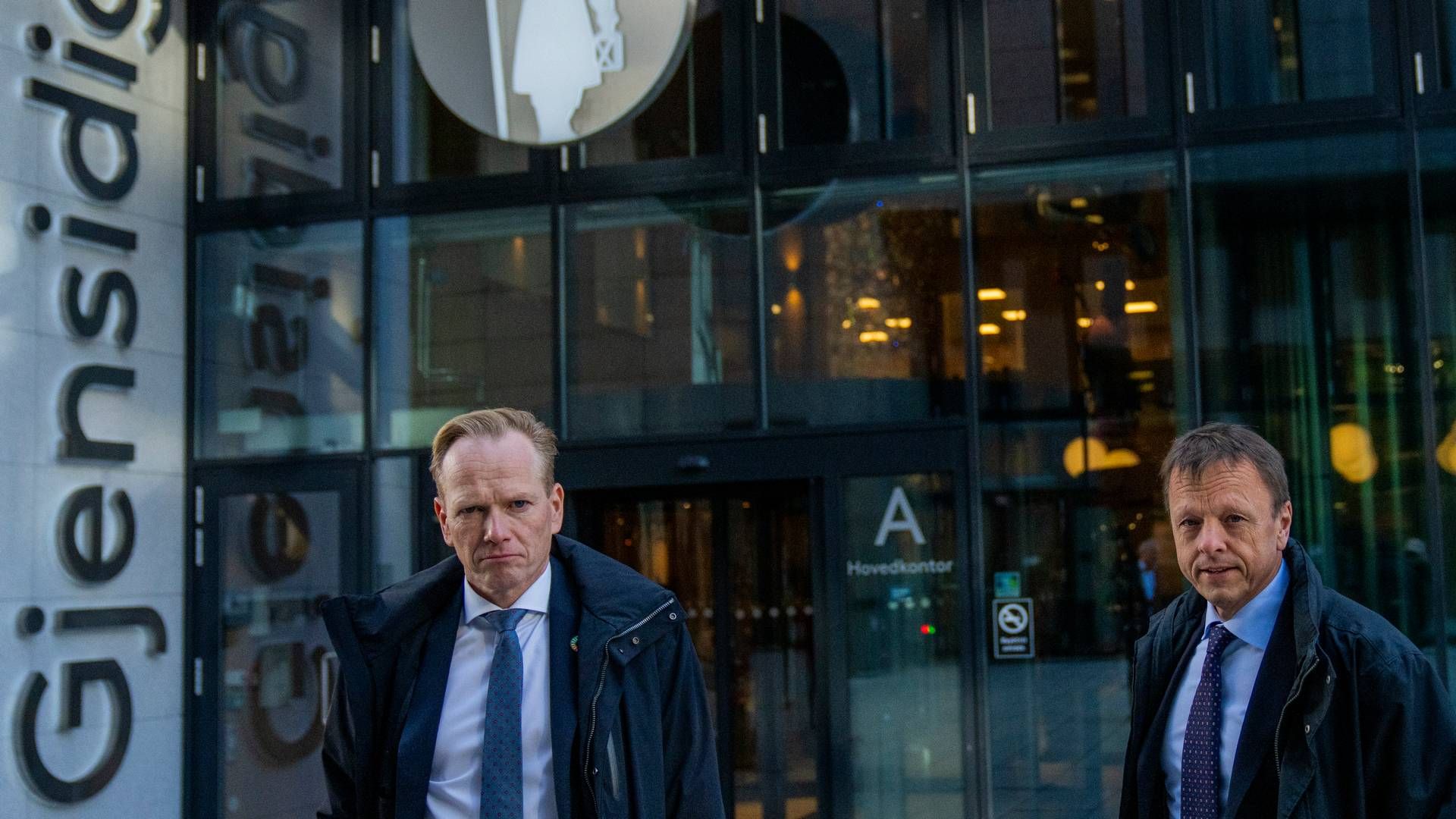 PRISBEVISSTE: Konsernsjef Geir Holmgren og finansdirektør Jostein Amdal sier selskapet har vært opptatt av å ligge i forkant av inflasjonen i prissettingen. | Foto: Fredrik Varfjell / NTB