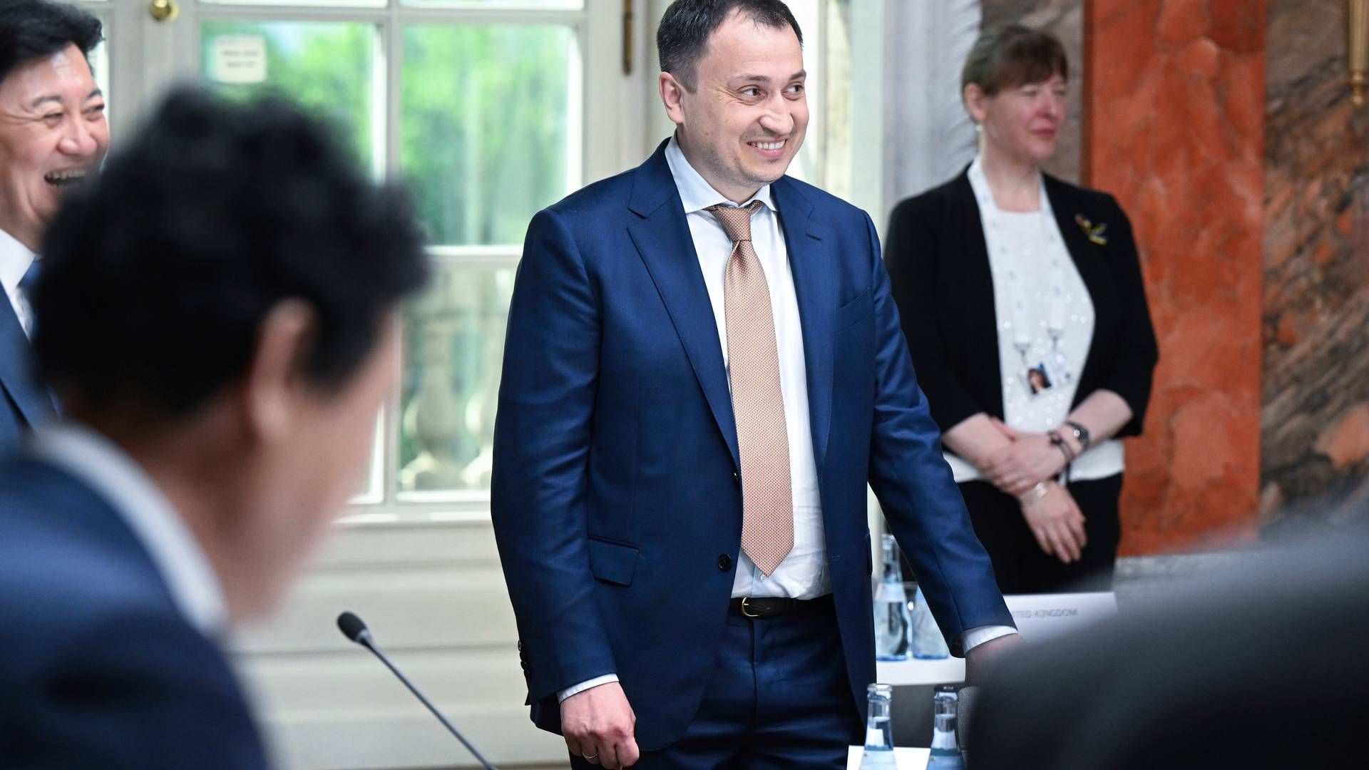 Ukraines landbrugsminister, Mykola Solskyj er anklaget i en sag om ulovligt opkøb af statsejet jord. | Foto: Bernd Wei'brod/AP/Ritzau Scanpix