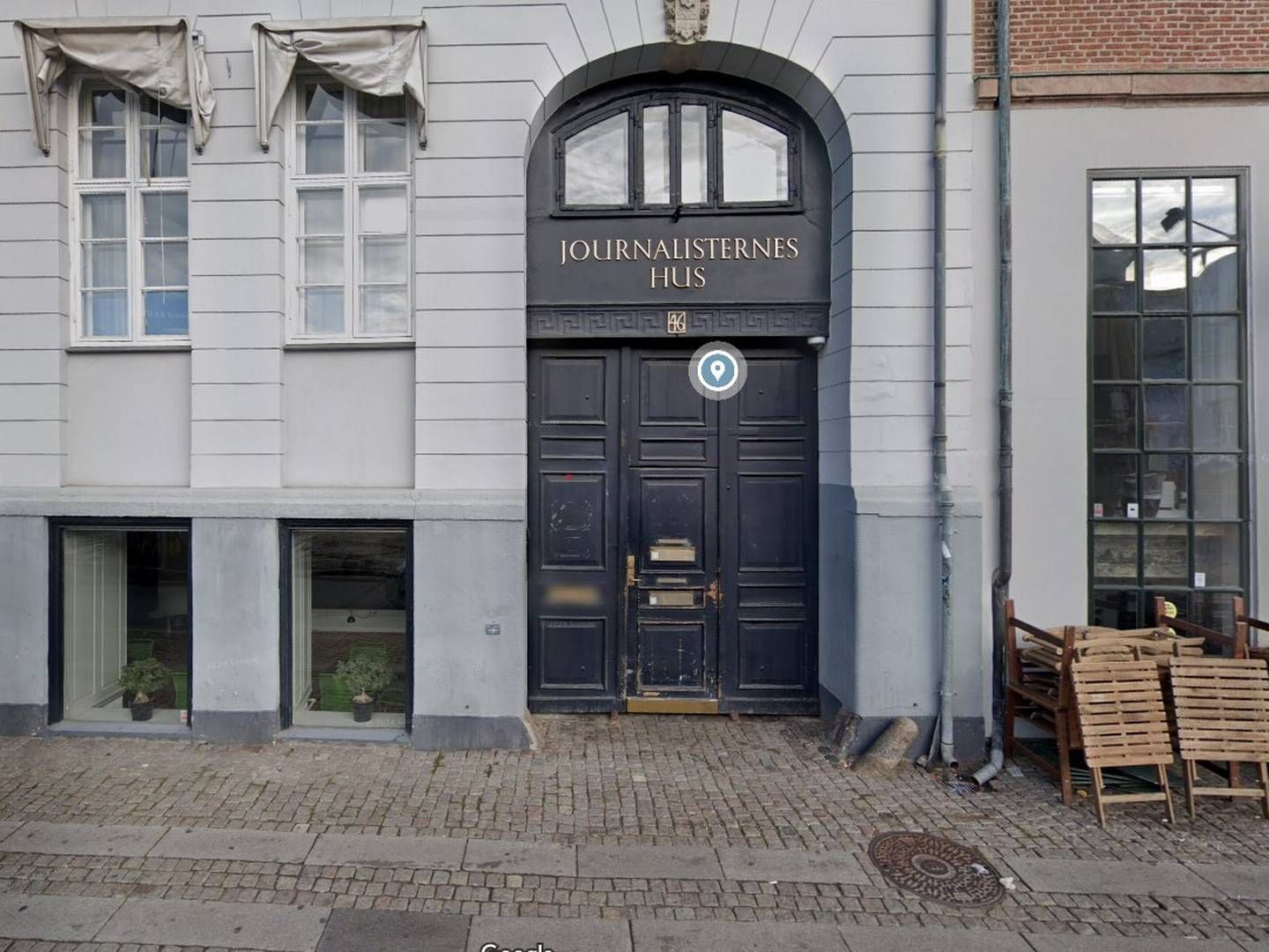 Dansk Journalistforbund er beliggende på Gammel Strand i København. | Photo: Foto: Google Street View