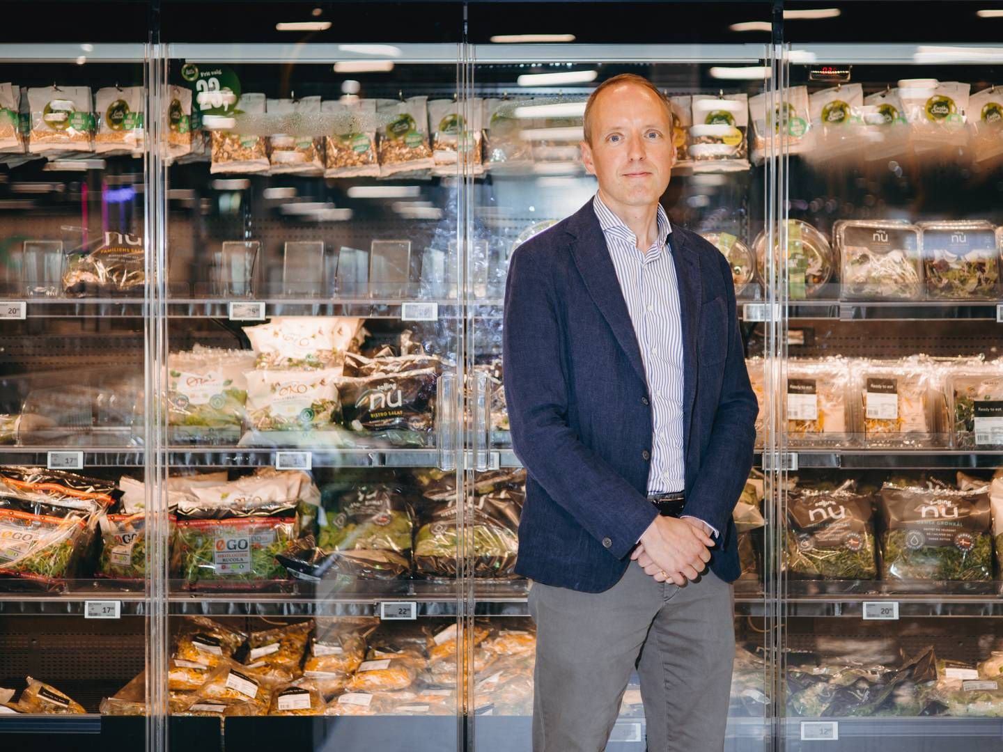 Adm. direktør Anders Hagh fra Salling Group kan glæde sig over rekordsalg på 70 mia. kr. i 2023 - og han varsler nu endnu mere pres på dagligvarepriserne. | Photo: Emilie Toldam Futtrup