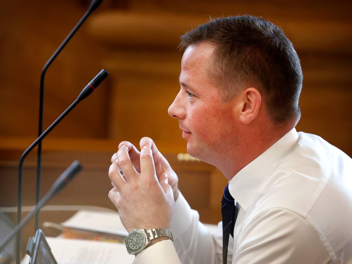 Transportminister Thomas Danielsen (V) har ingen planer om at komme branchen i møde og droppe nyindførte gebyrer på udstedelsen af gods- og buskørselstilladelser. | Foto: Jens Dresling/Ritzau Scanpix