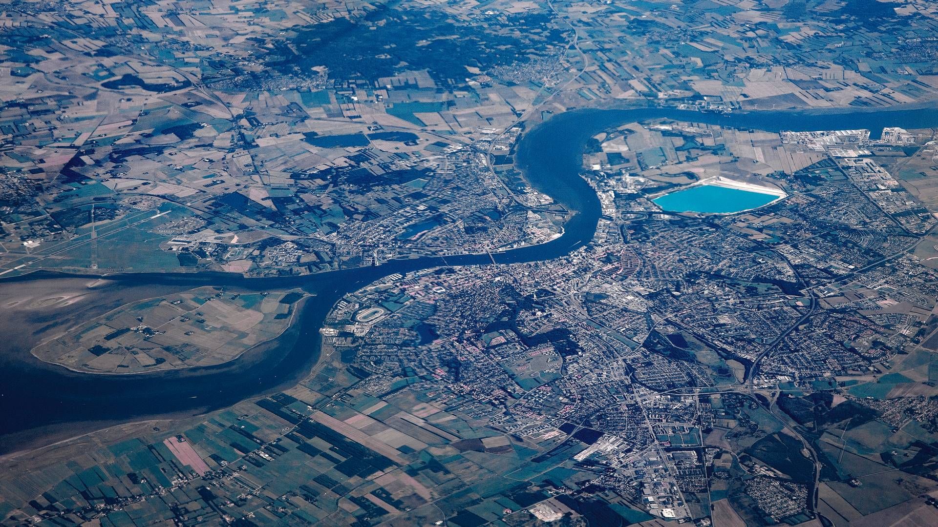 Luftfoto over Aalborg og Limfjorden | Foto: Finn Frandsen/Ritzau Scanpix