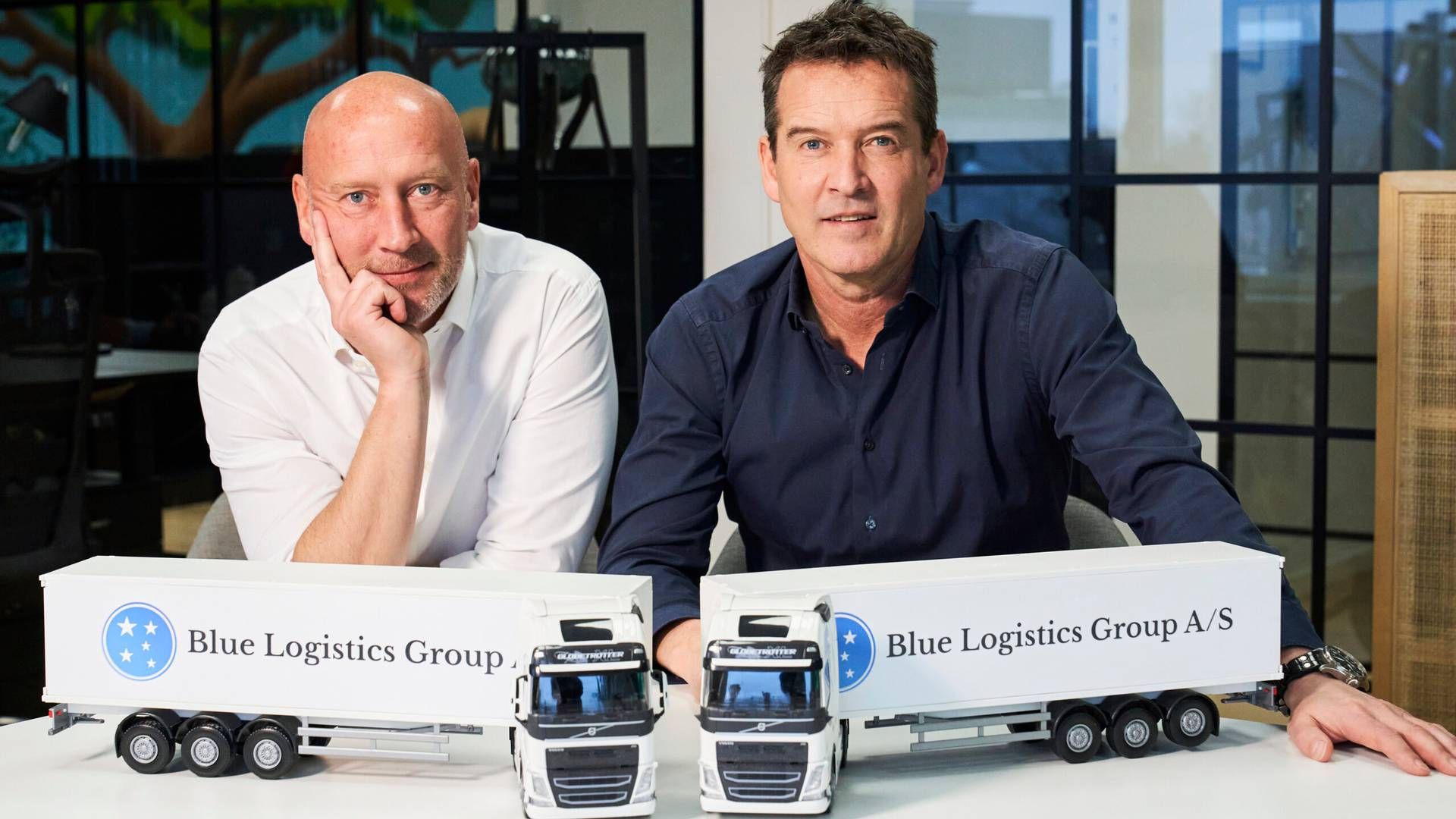 Blue Logistics Group er dannet af de to brødre Morten Mathiesen (tv) og Karsten Mathiesen (th) | Foto: Blue Logistics Group/PR
