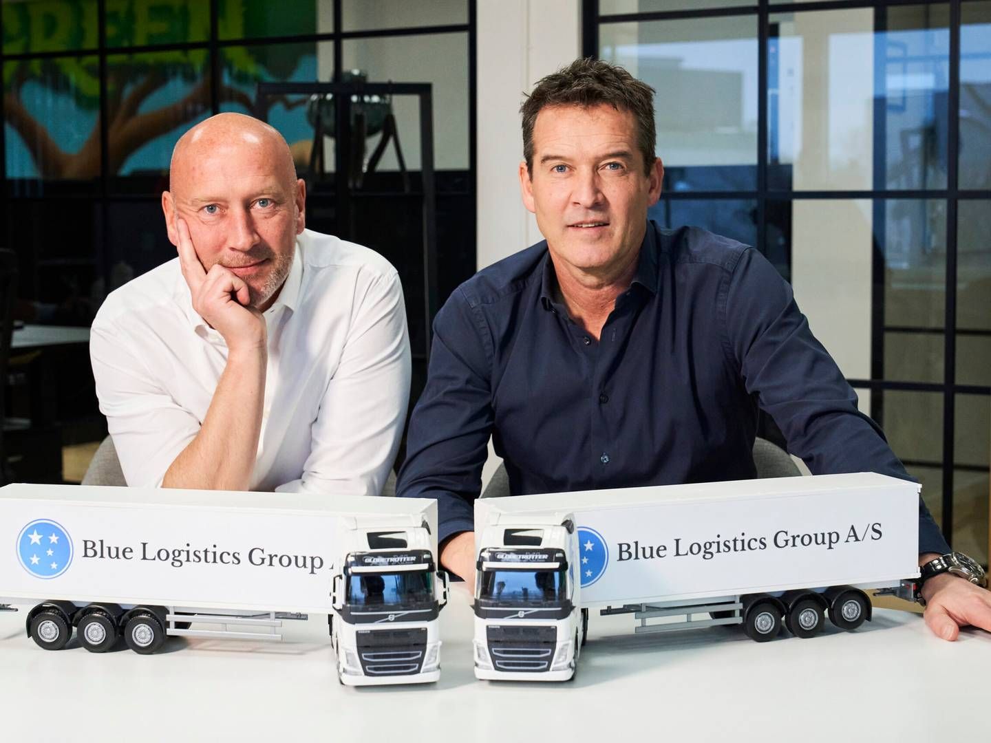 Blue Logistics Group er dannet af de to brødre Morten Mathiesen (tv) og Karsten Mathiesen (th) | Foto: Blue Logistics Group/PR
